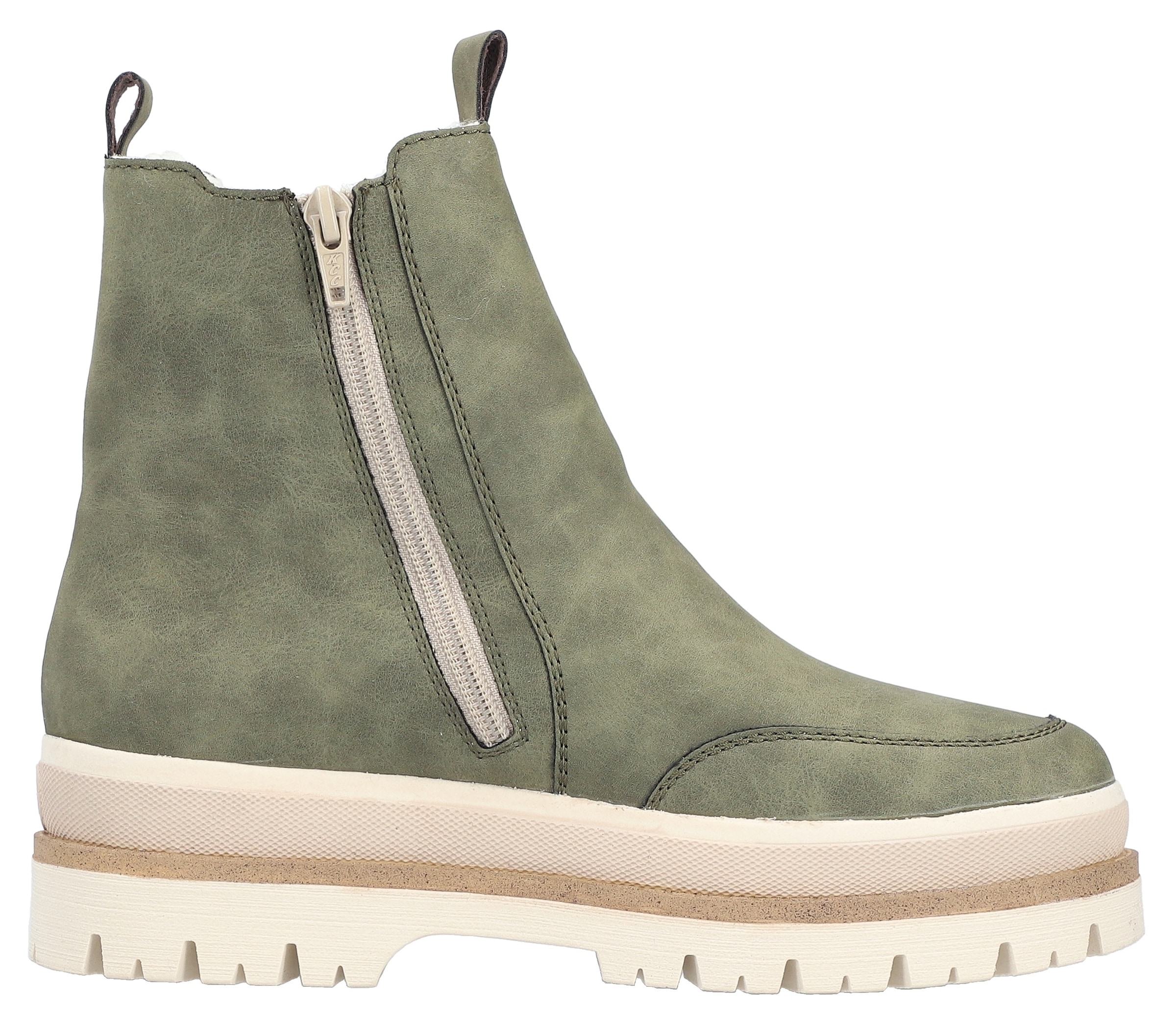 Rieker Chelseaboots, Plateauboots, Winterboots mit Anziehlaschen, Warmfutter