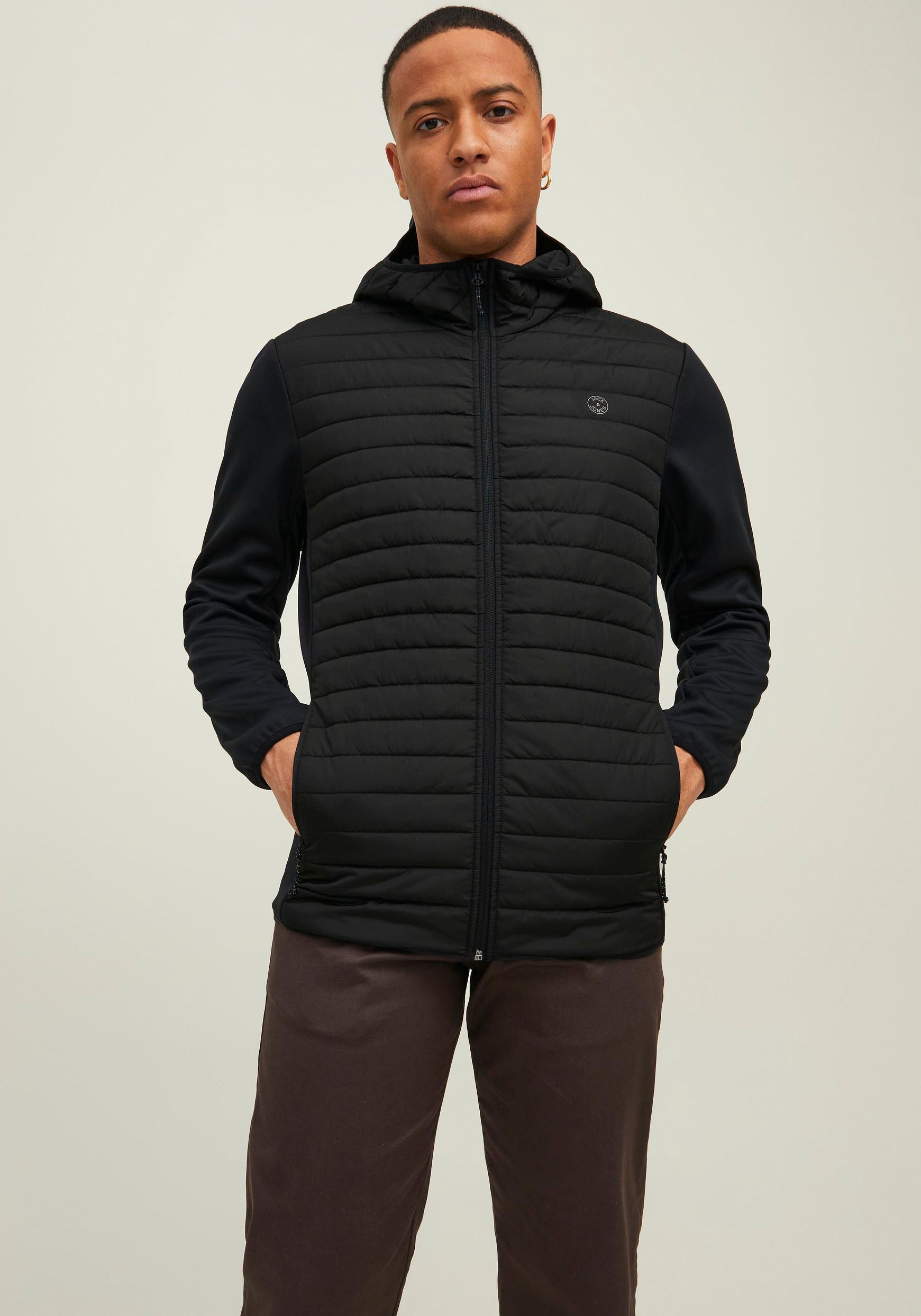 Jack & Jones Steppjacke "JJEMULTI QUILTED JACKET NOOS", mit Kapuze