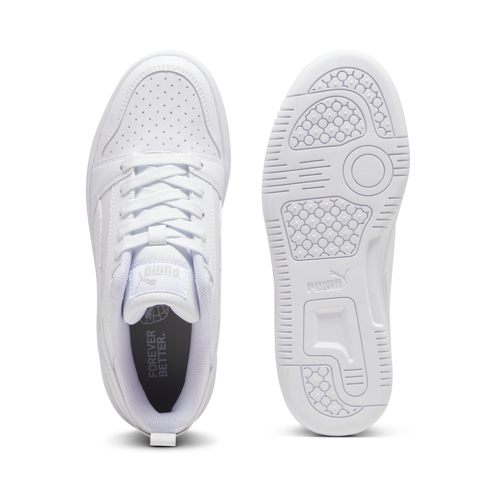 Puma Rebound V6 Low Low-Top Sneaker White Size 35.5 3
