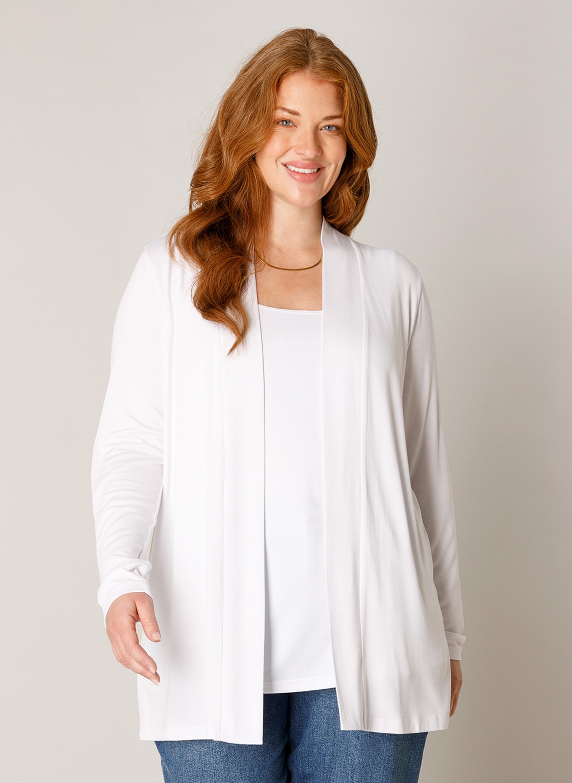 Base Level Curvy Strickjacke "Ayla" Große Größen