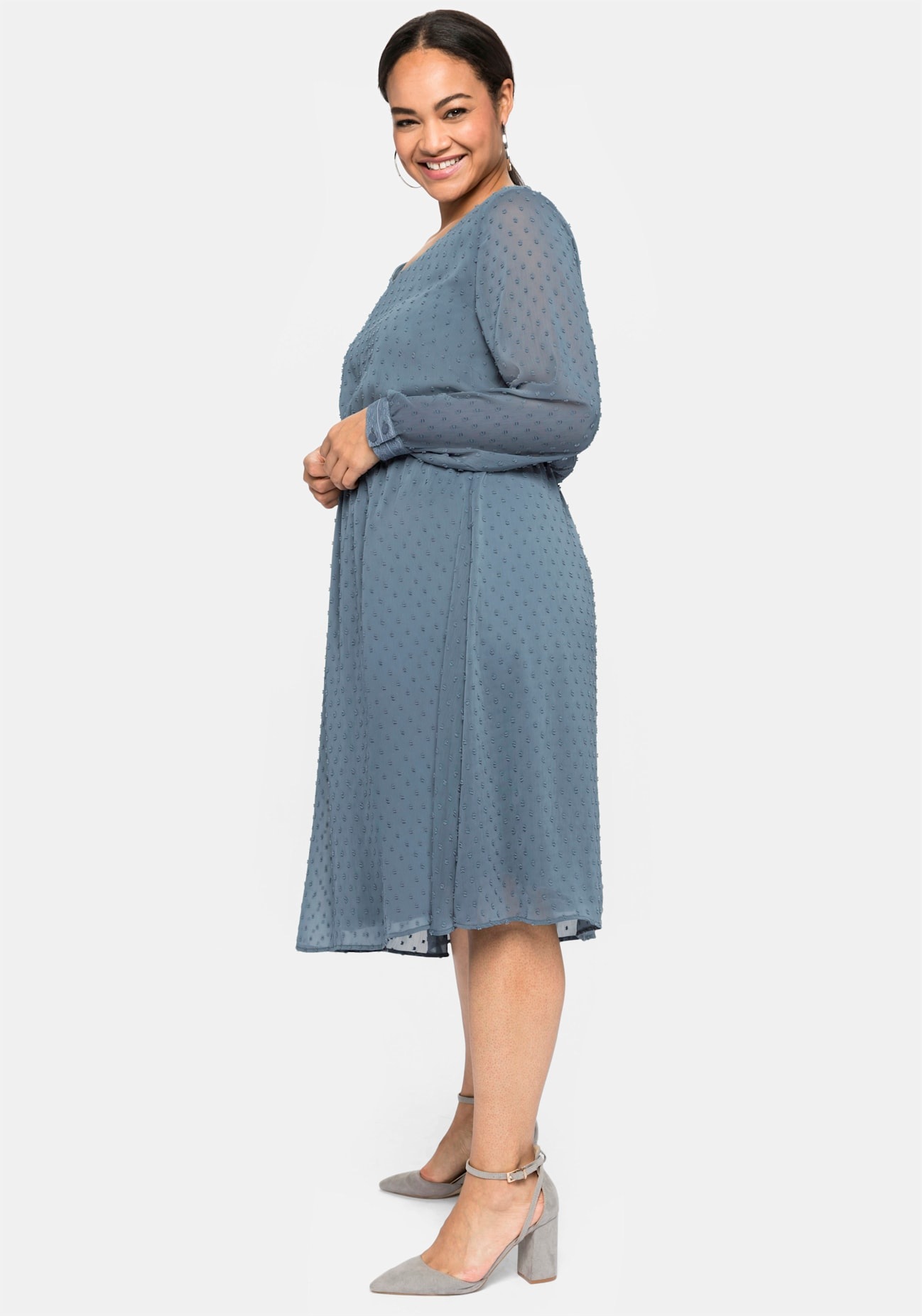Sheego Chiffonkleid »Abendkleid«