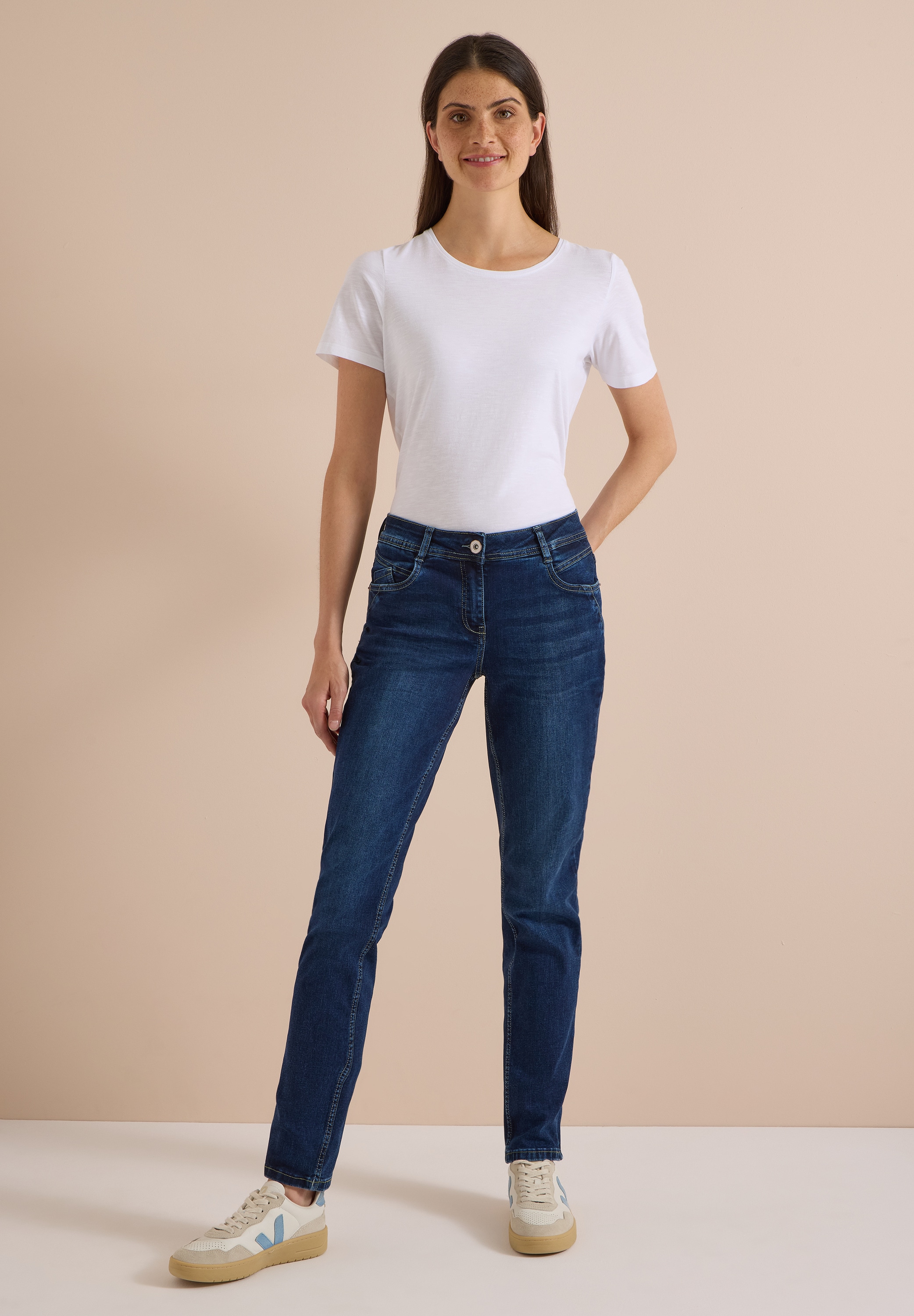 Cecil Comfort-fit-Jeans Middle Waist
