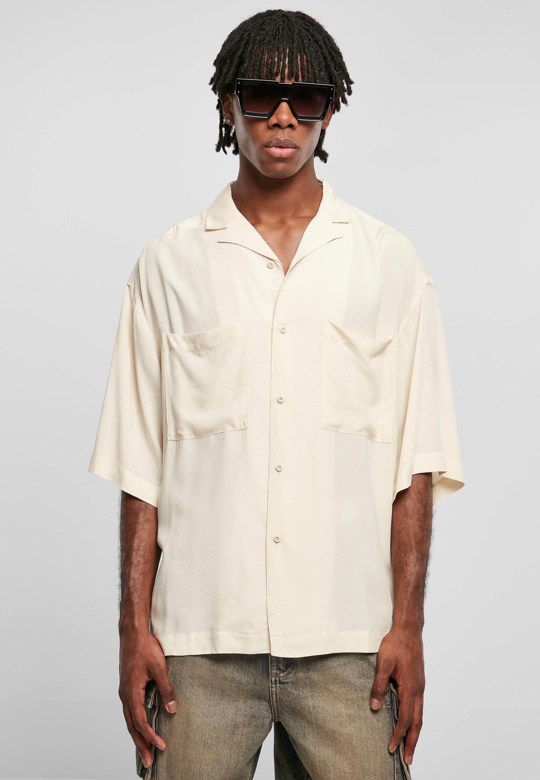 URBAN CLASSICS Langarmhemd »Urban Classics Herren Oversized Resort Shirt«, (1 tlg.)