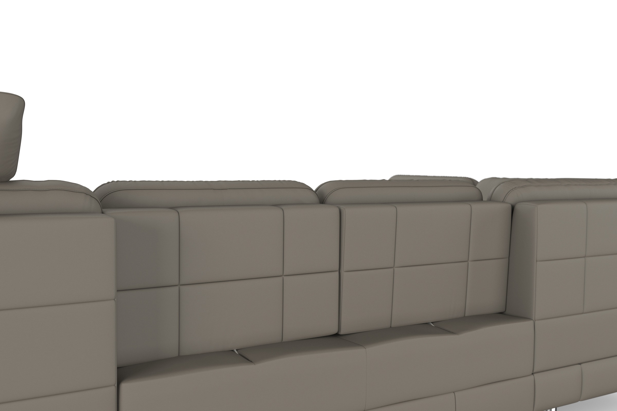 sit&more Wohnlandschaft »Bendigo U-Form«, inklusive Sitztiefenverstellung, Bodenfreiheit 12 cm, in 2 Fußfarben