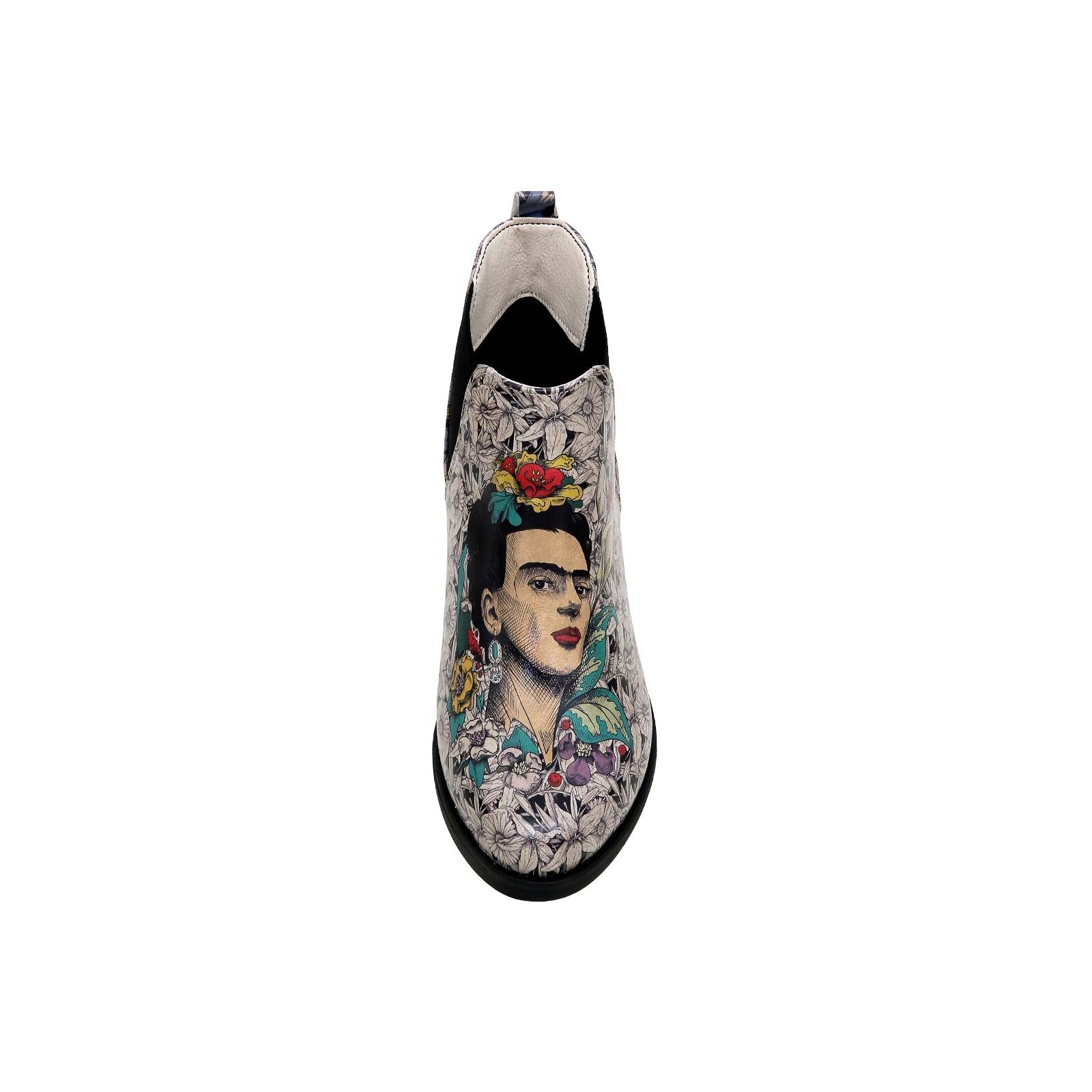 DOGO Stiefelette »Eve Boots Frida-Kahlo-with-Blue-Flowers«  Handgefertigt