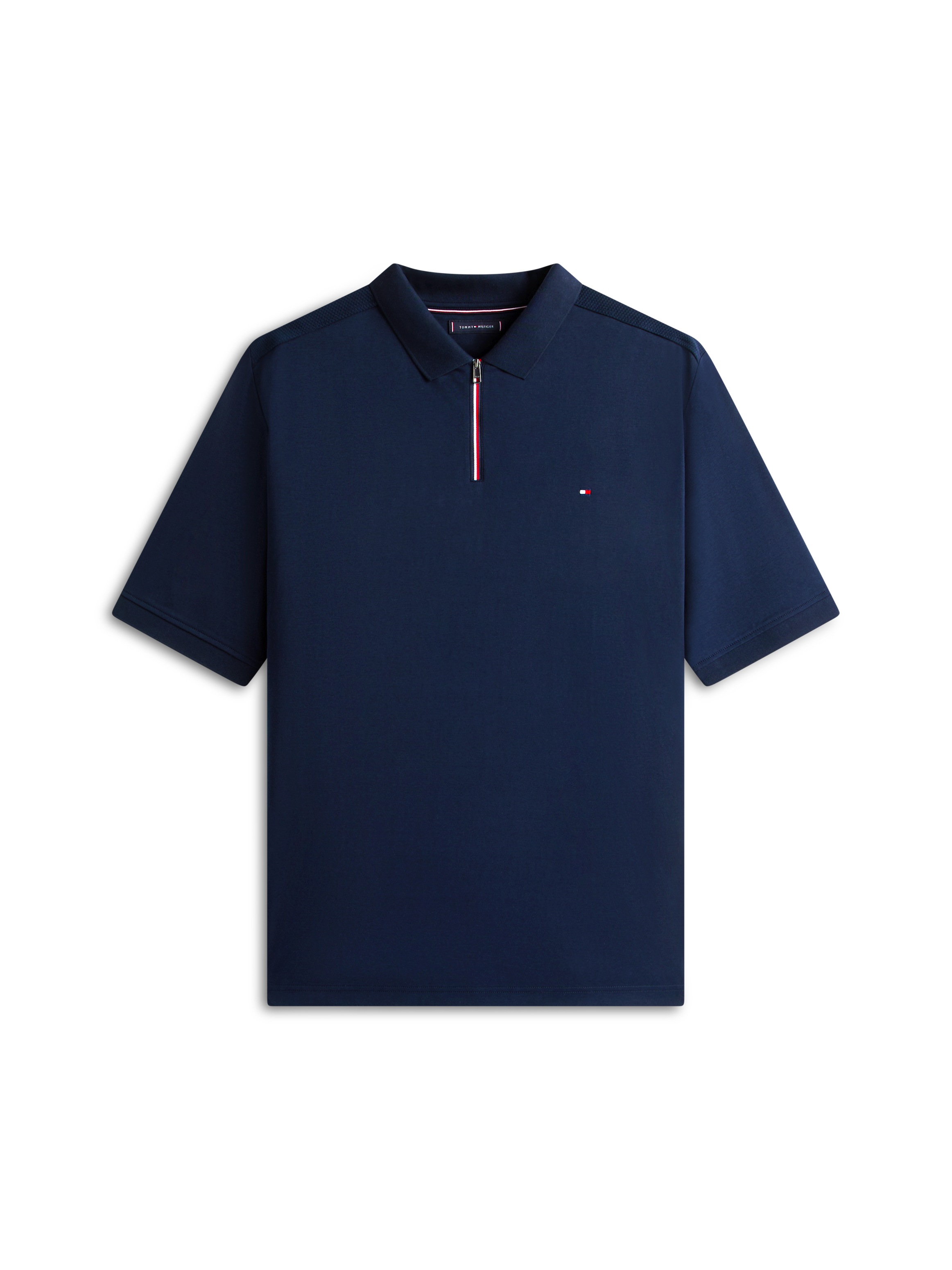 Tommy Hilfiger Big & Tall Poloshirt »BT-LIQUID COTTON RWB ZIP« Große Großen, Polokragen mit Reißverschluss