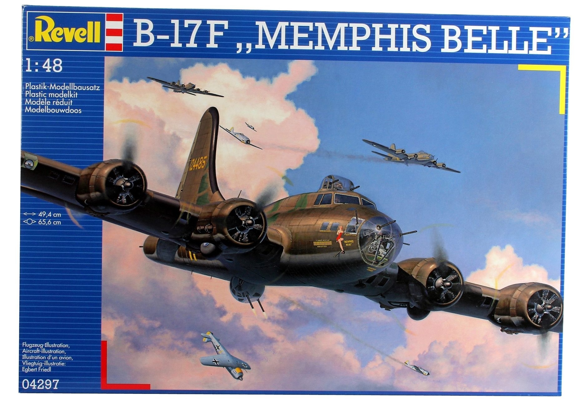 Revell® Modellbausatz »B-17F Memphis Belle«, 1:48, Made in Europe