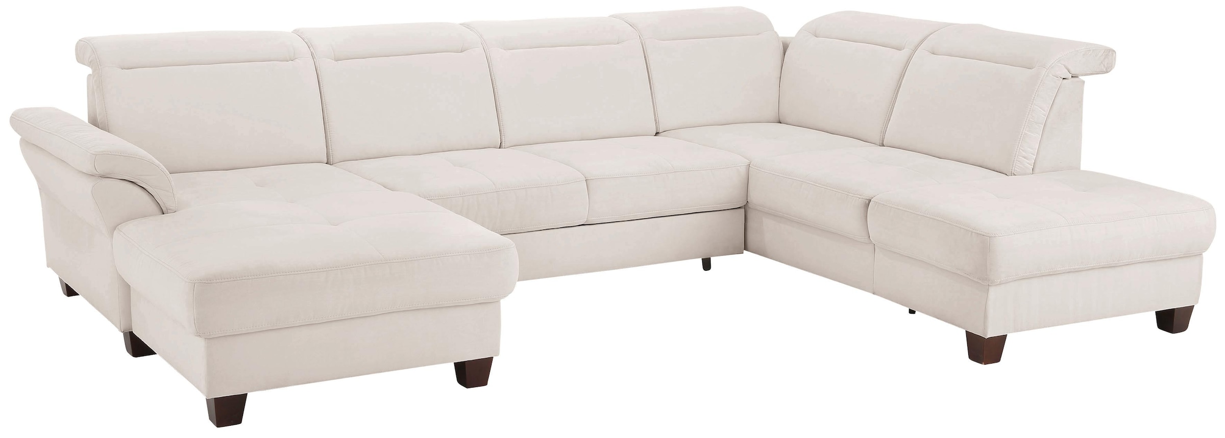 Home affaire Wohnlandschaft "Solvei U-Form" Sitztiefenverstellung und Feder günstig online kaufen