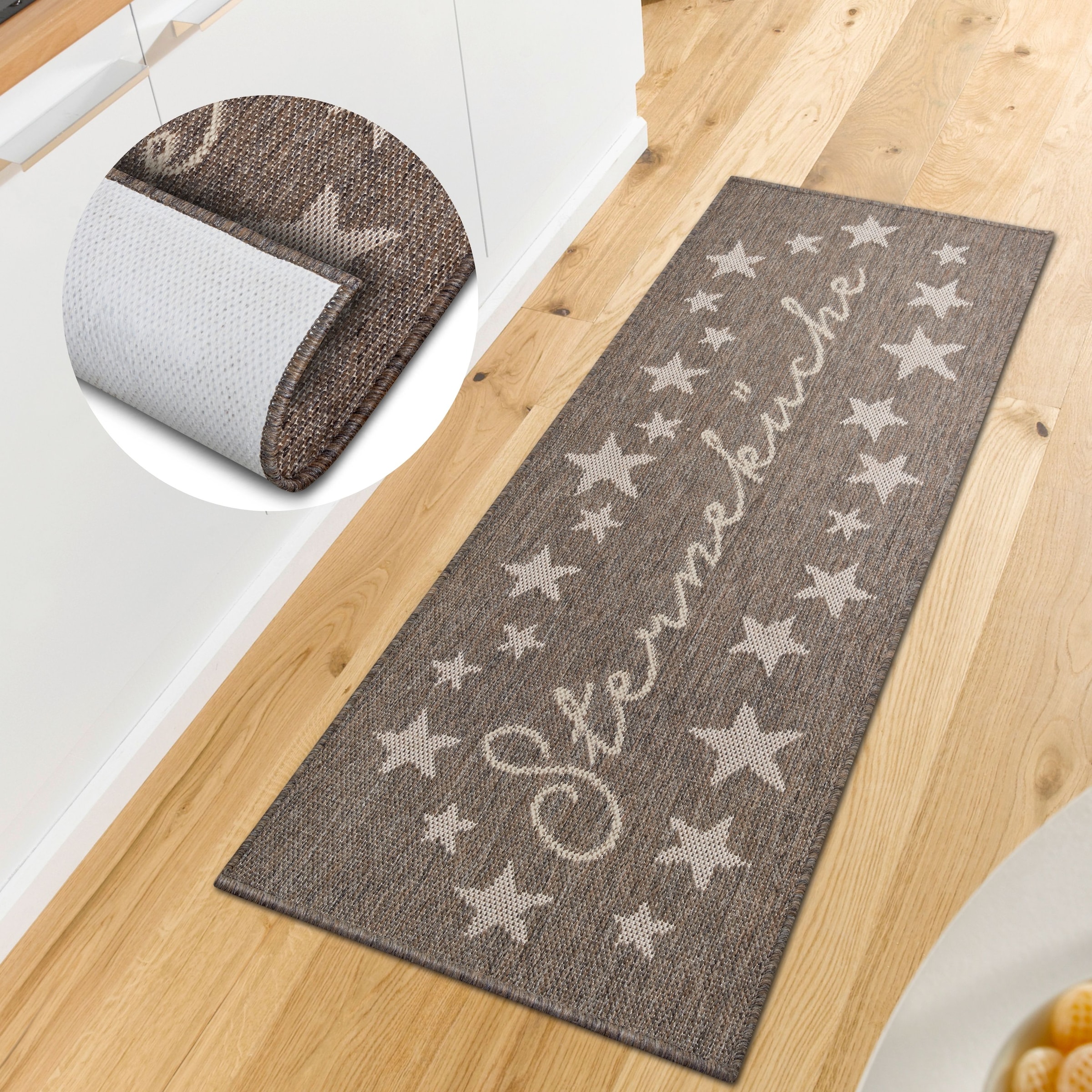 HANSE Home Küchenläufer "Sterneküche" rechteckig 5 mm Höhe Läufer, Rutschfe günstig online kaufen