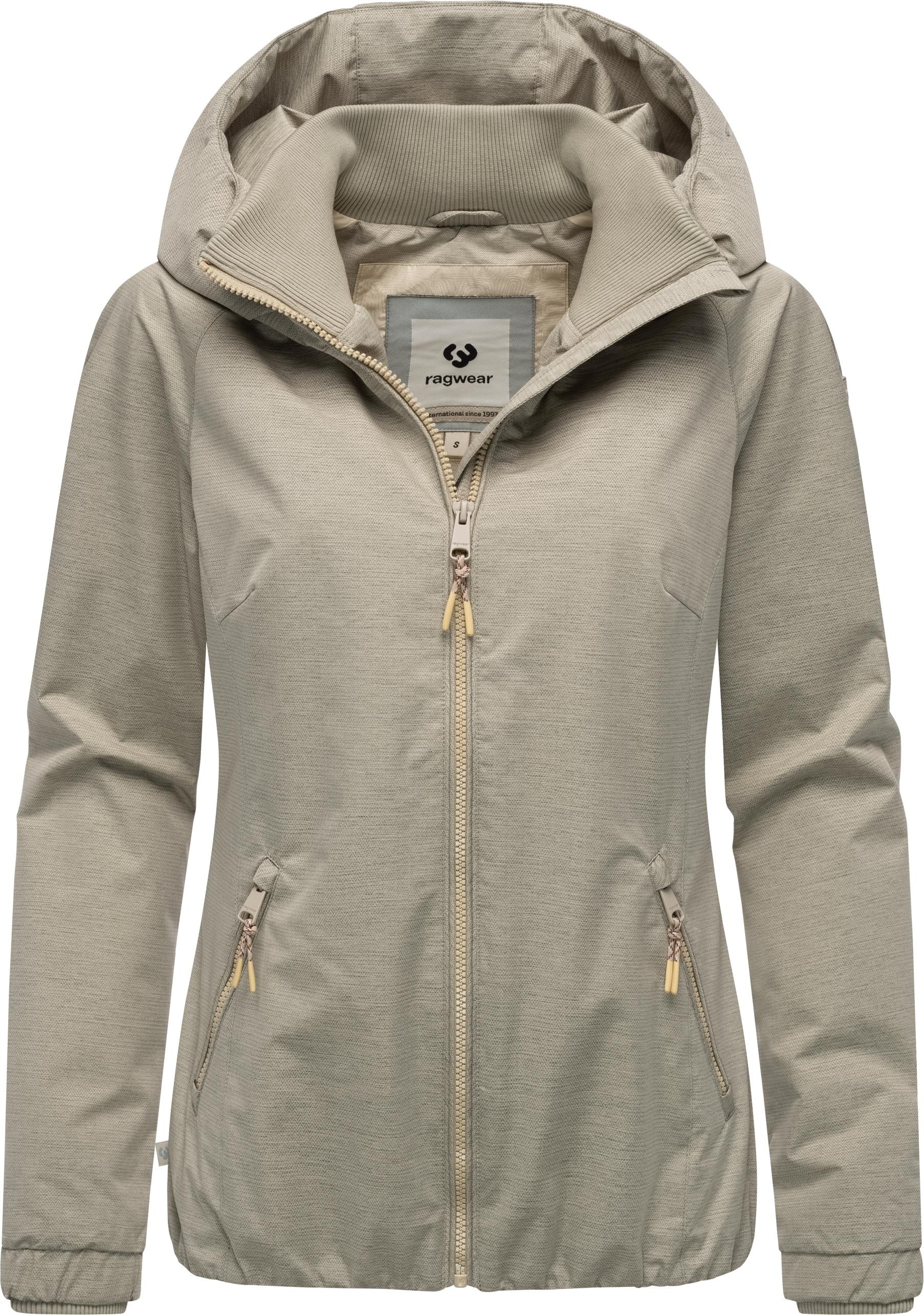 Ragwear Outdoorjacke »Dizzie Tech«, mit Kapuze, Wasserdichte Damen Übergangsjacke mit großer Kapuze