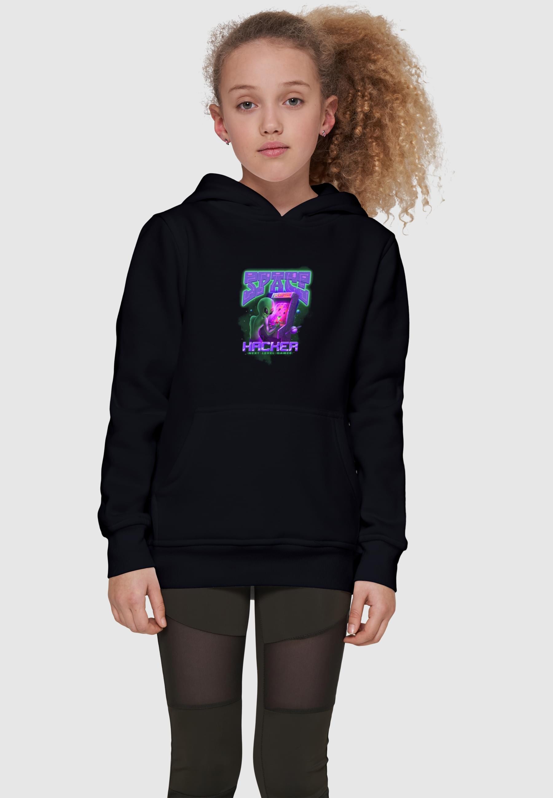 MisterTee Kapuzensweatshirt »MisterTee Herren Kids Space Hacker Hoody«, (1 tlg.)