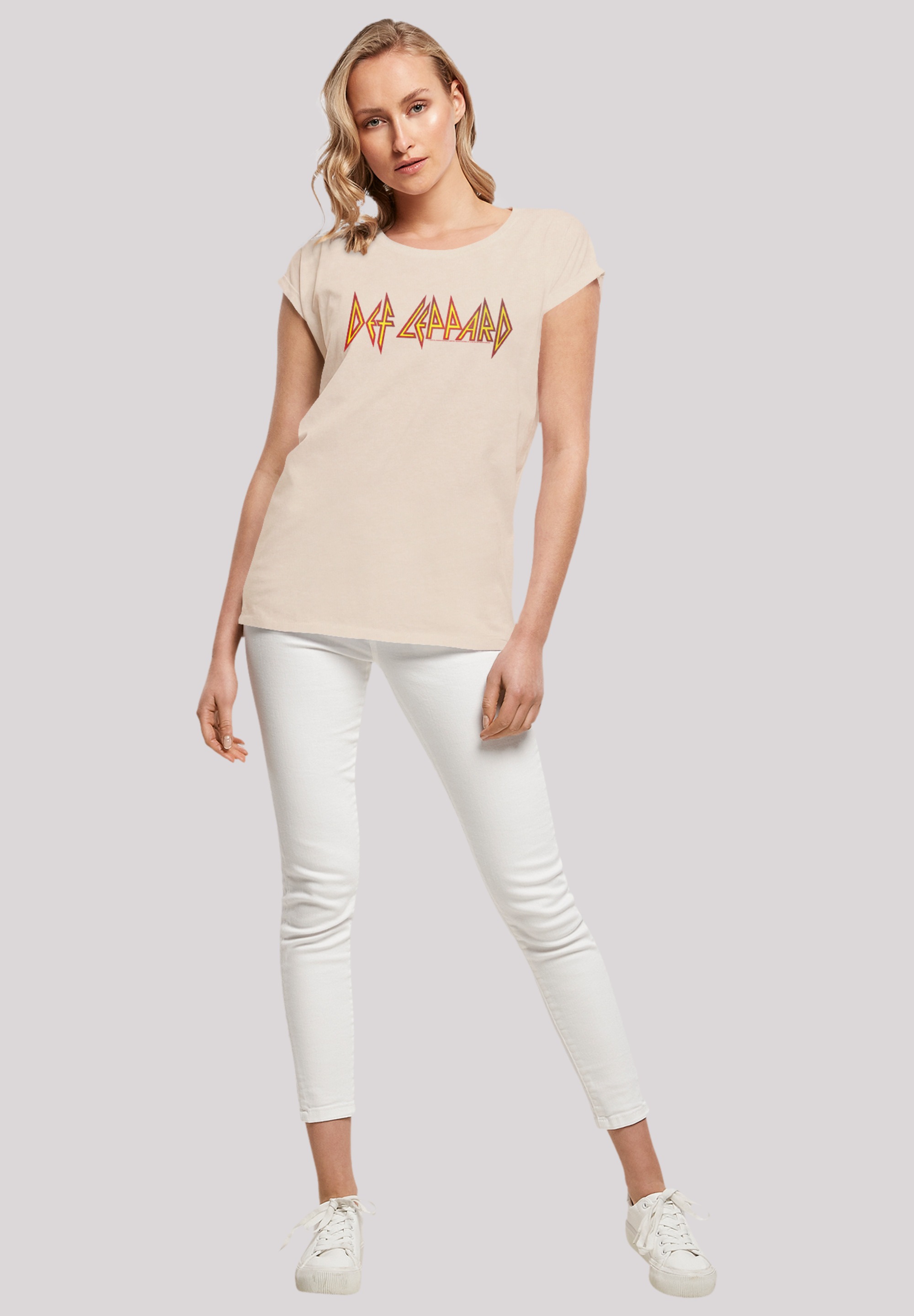 F4NT4STIC T-Shirt »Def Leppard Shatter Logo«, Premium Qualität