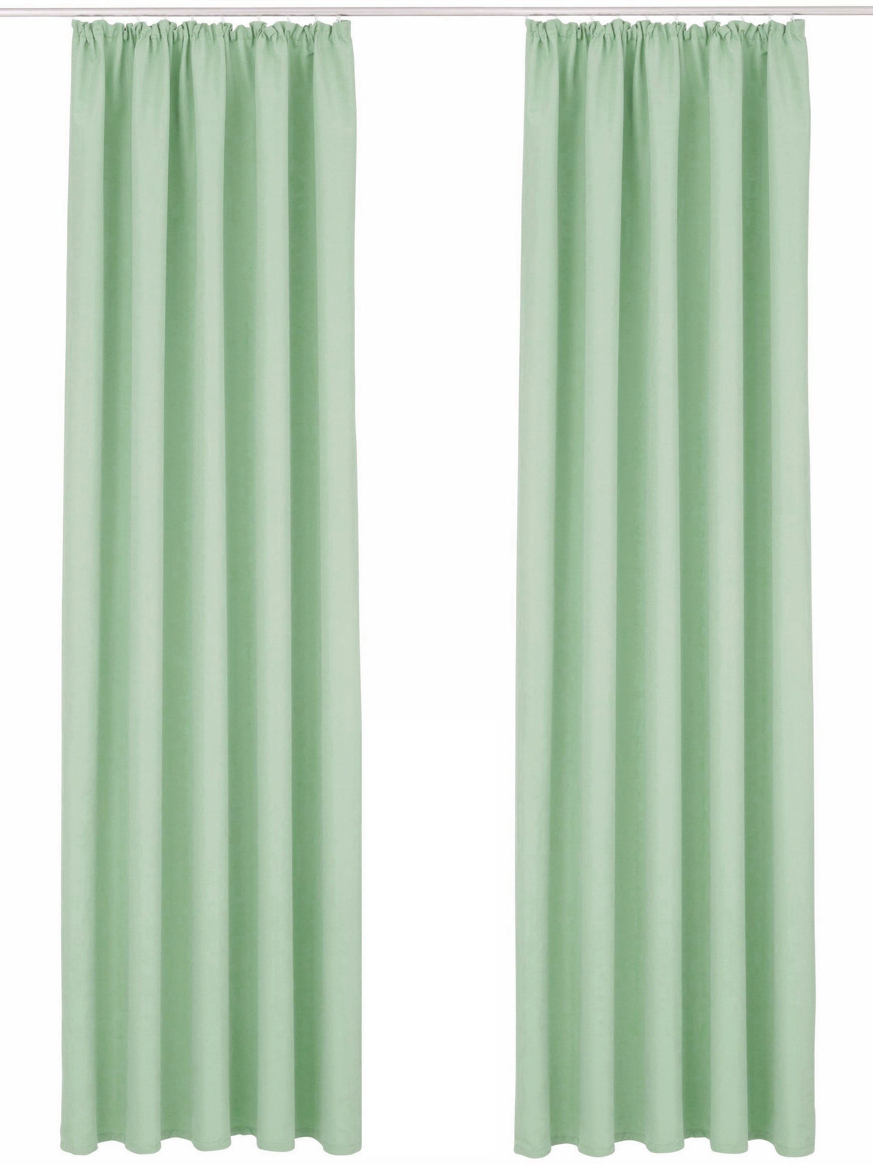 OTTO home "Parry" Kräuselband 2 Stk. tlg. 2-er Set, blickdicht, monochrom, günstig online kaufen