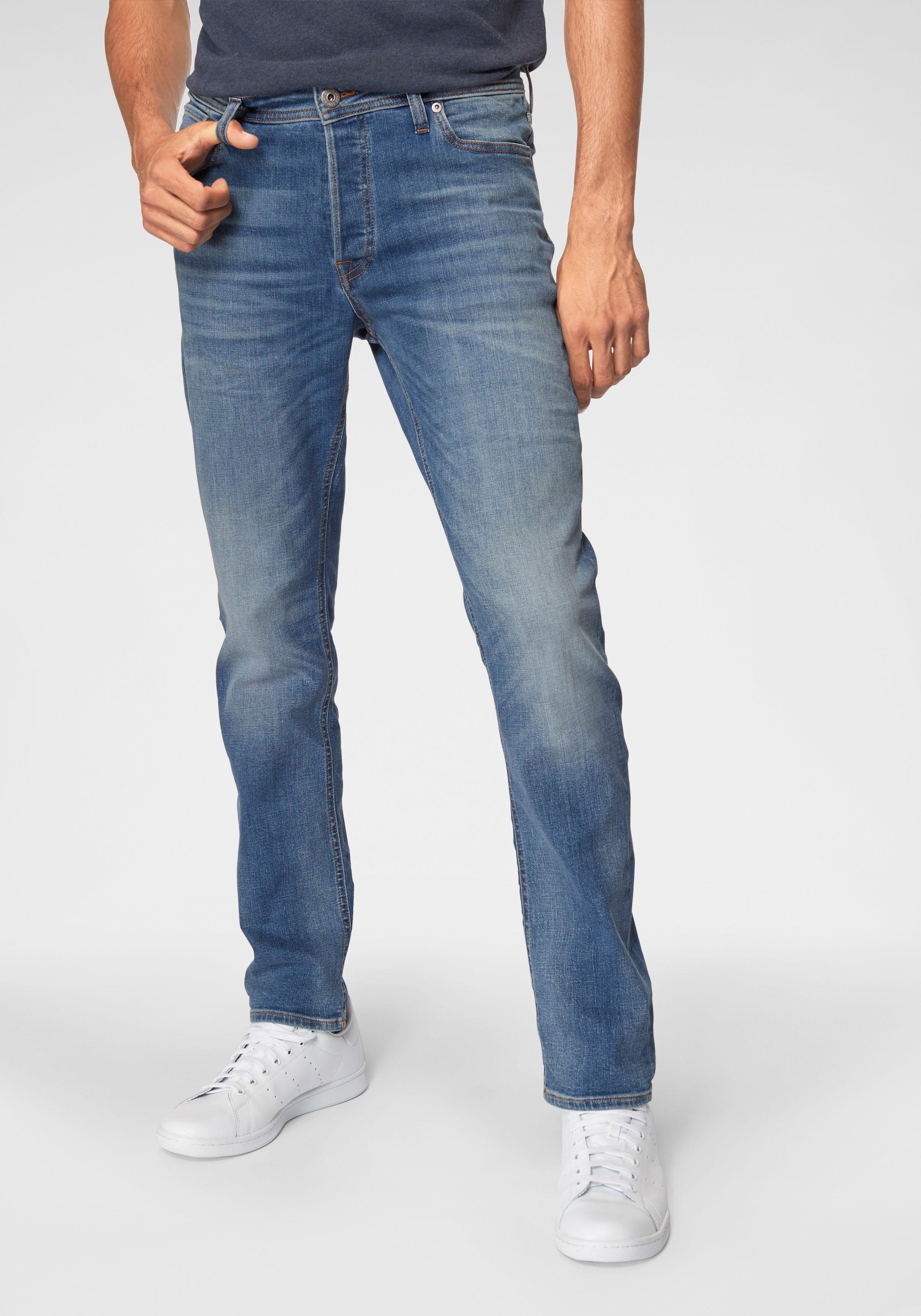 Jack & Jones "JJITIM mit Waschung und praktischen Taschen" Abriebeffekte, modisch, slim fit, Denim