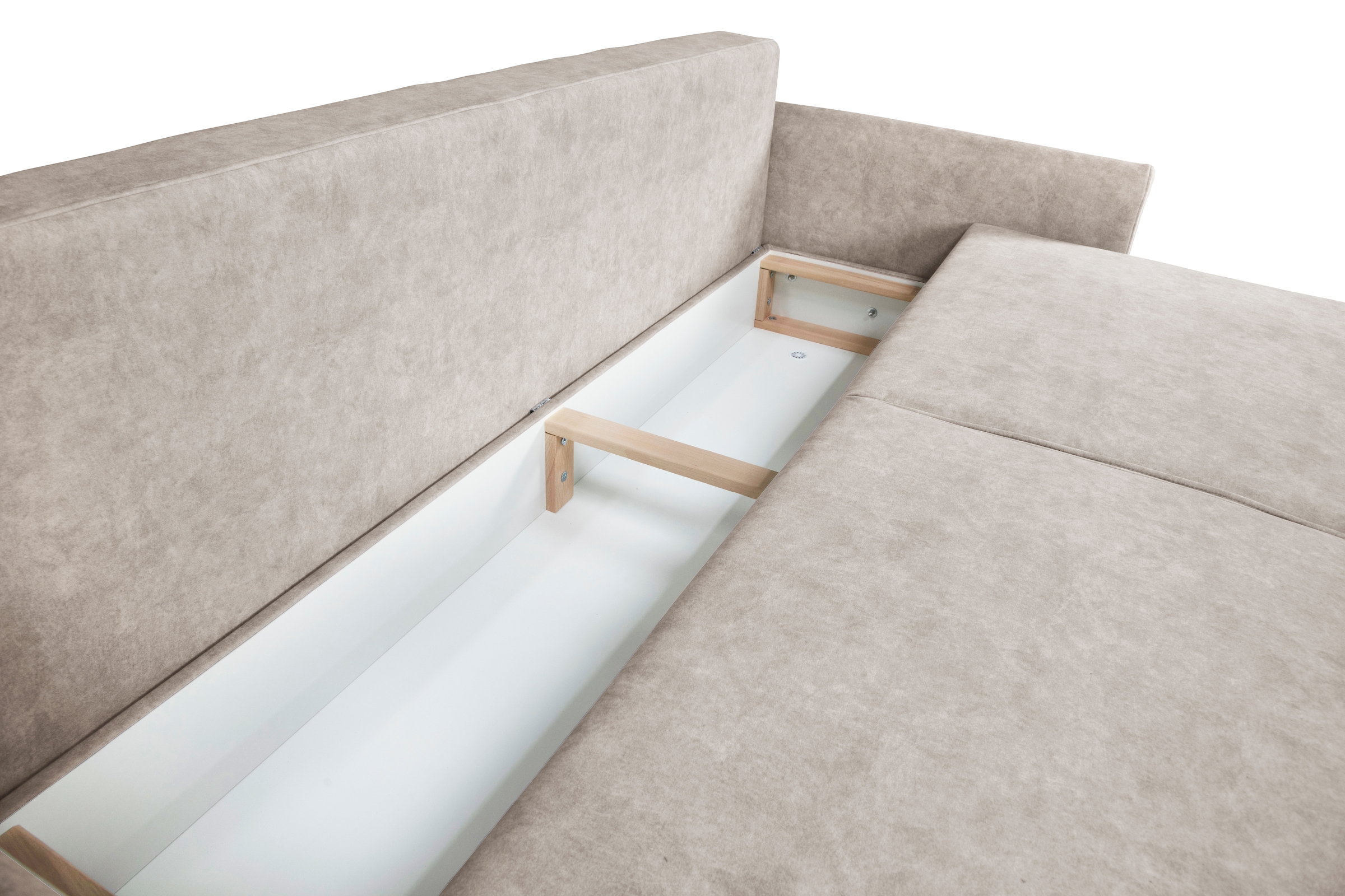 Home affaire 3-Sitzer »TRIPLO optionale Schlafsofa mit Bettkasten, Maße B/T/H: 215/100/89 cm«, Wahlweise Bettfunktion - Liegefläche 145x191 cm, Rücken-, Zierkissen
