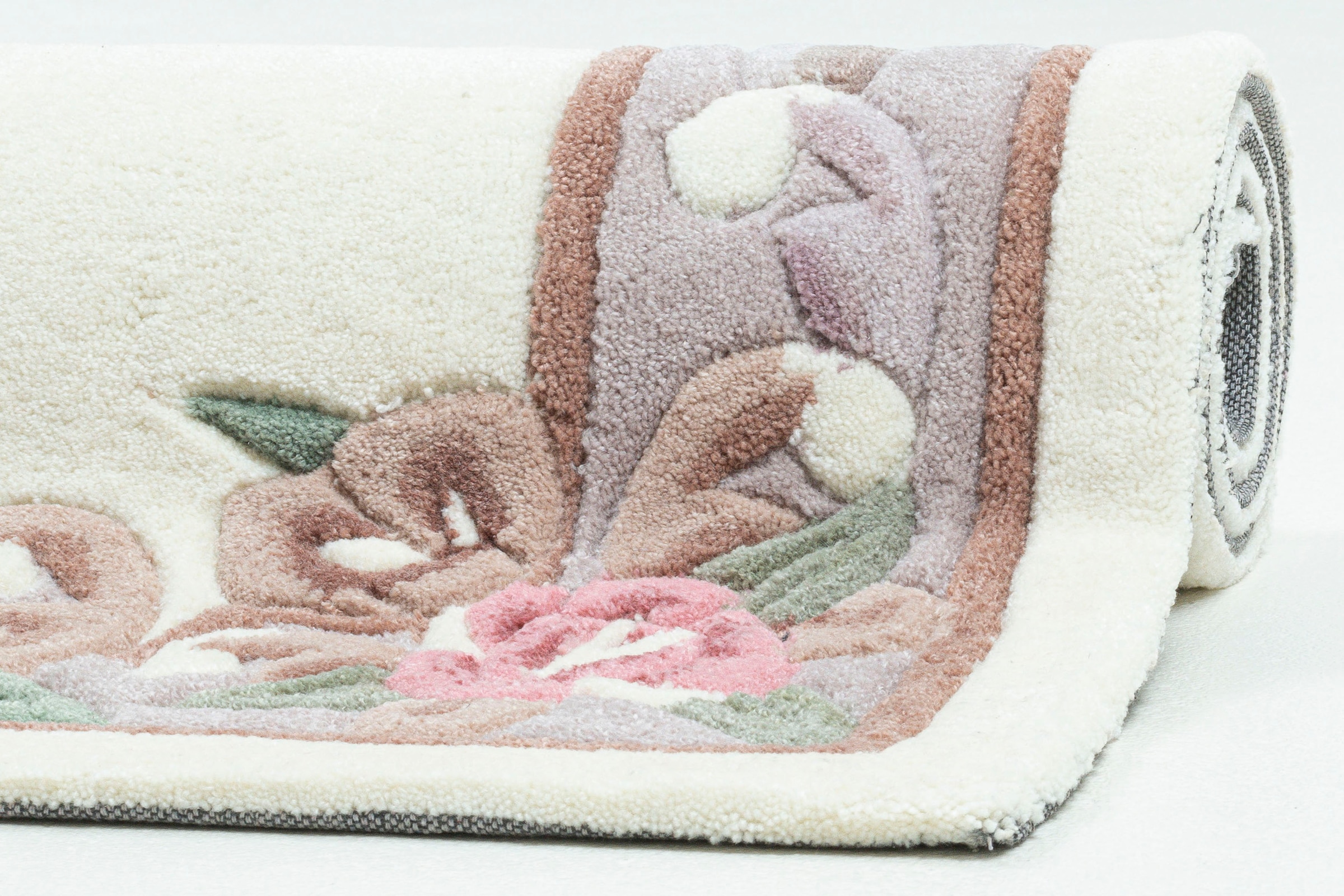 THEKO Bettumrandung »Ming« Höhe 14 mm 3 Stk. tlg. Bettvorleger, Läufer-Set, hochwertiges Acrylgarn, florales Design