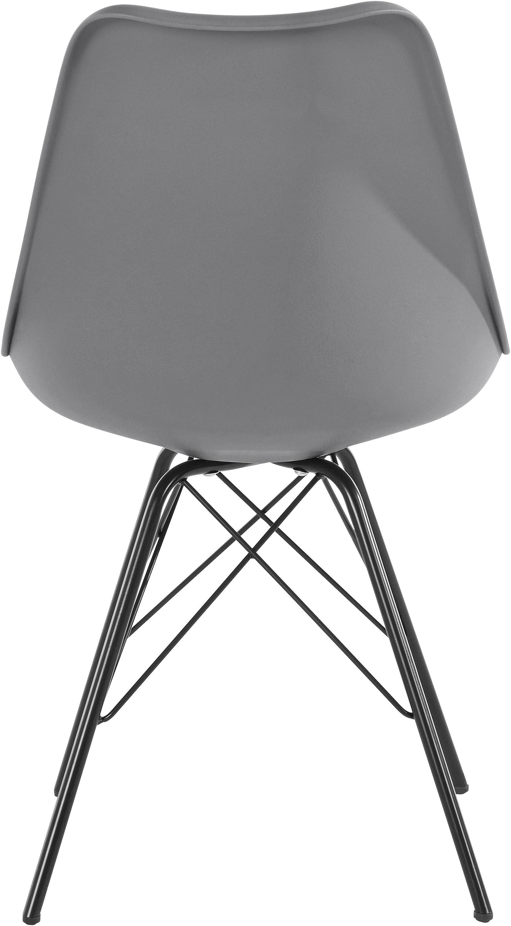 Homexperts 4-Fußstuhl »Ursel 01«, (Set), 2 St., Kunstleder, Sitzschale mit Sitzkissen in Kunstleder