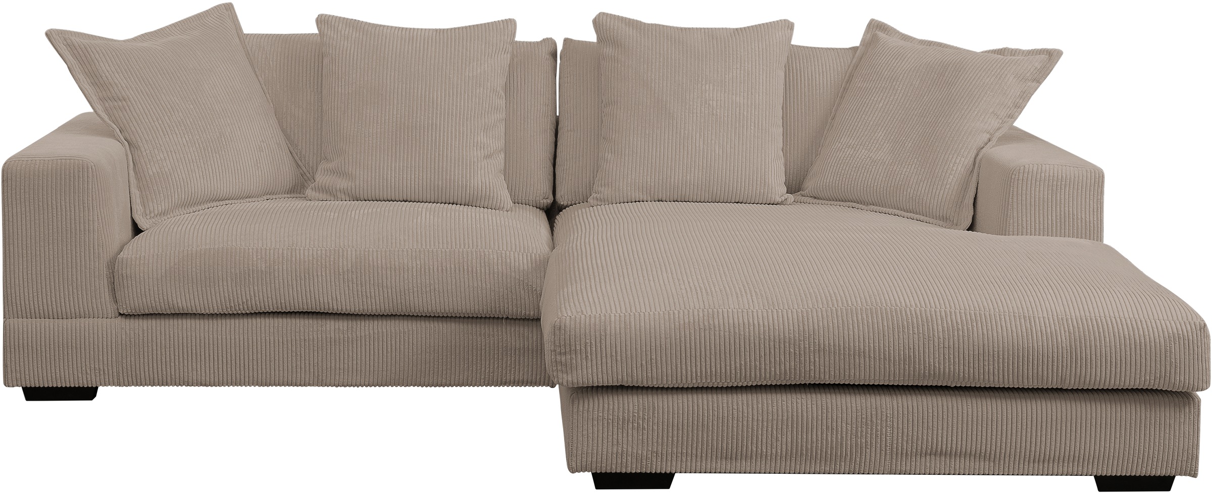 WERK2 Ecksofa »Eldorado L-Form«, Design Ecksofa, besonders weicher Sitzkomfort, extra breite Ottomane