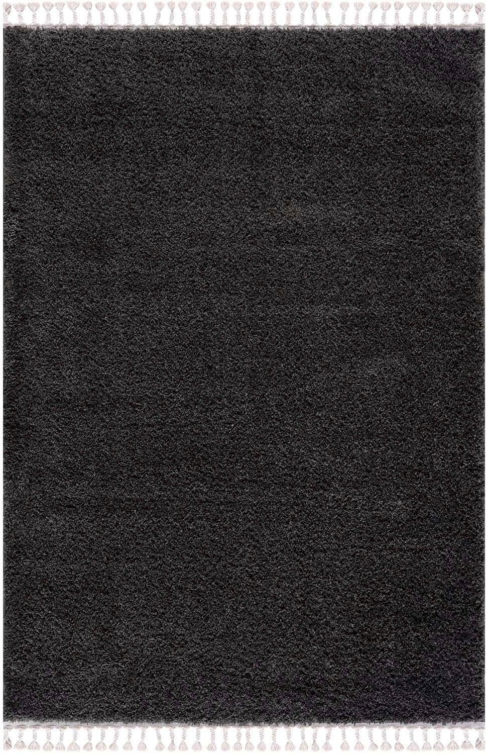 Carpet City Hochflor-Teppich »Pulpy 100«, rechteckig, 30 mm Höhe, Läufer, weich, mit Fransen, uni, viele Größen, Wohnzimmer, Schafzimmer