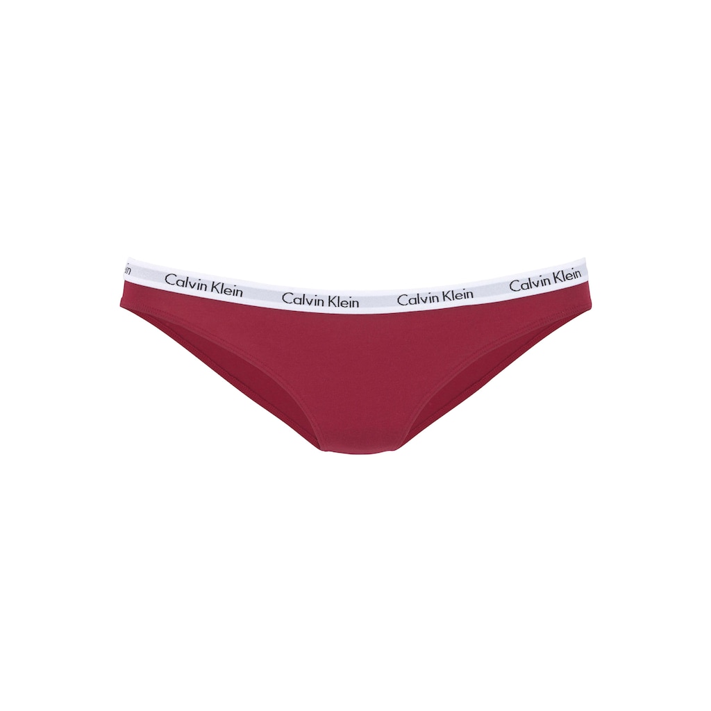 Calvin Klein Bikinislip »CAROUSEL«, (3 St.), in unifarbenem oder gestreiftem Design