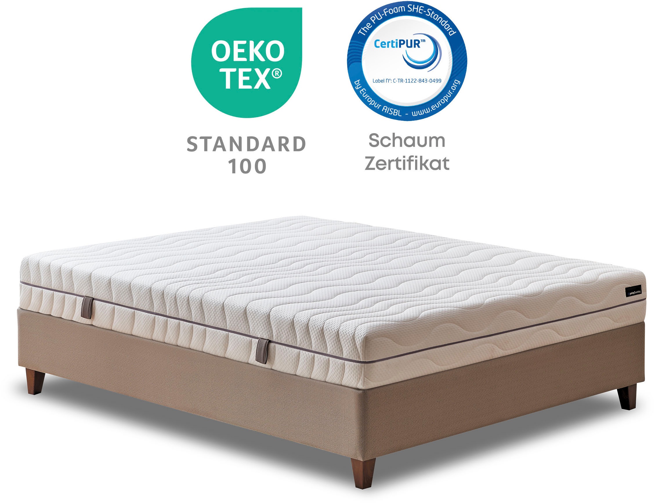 Yatas Bedding Komfortschaummatratze "Royal Comfort 7, Matratze 90x200, 140x 200 cm & weitere Größen" 22 cm hoch Raumgewicht: 28 kg/m³ 1 Stk. tlg. 7-Zonen, H2 / H3, wendbar, ergonomisch, atmungsaktiv