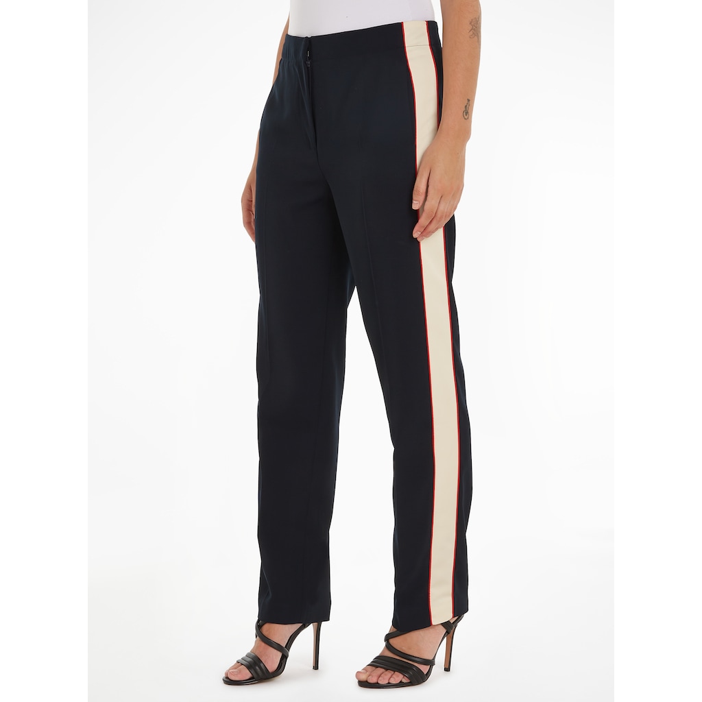 Tommy Hilfiger Webhose »COLOR BLOCK SLIM STRAIGHT PANT«, mit Seitenstreifen