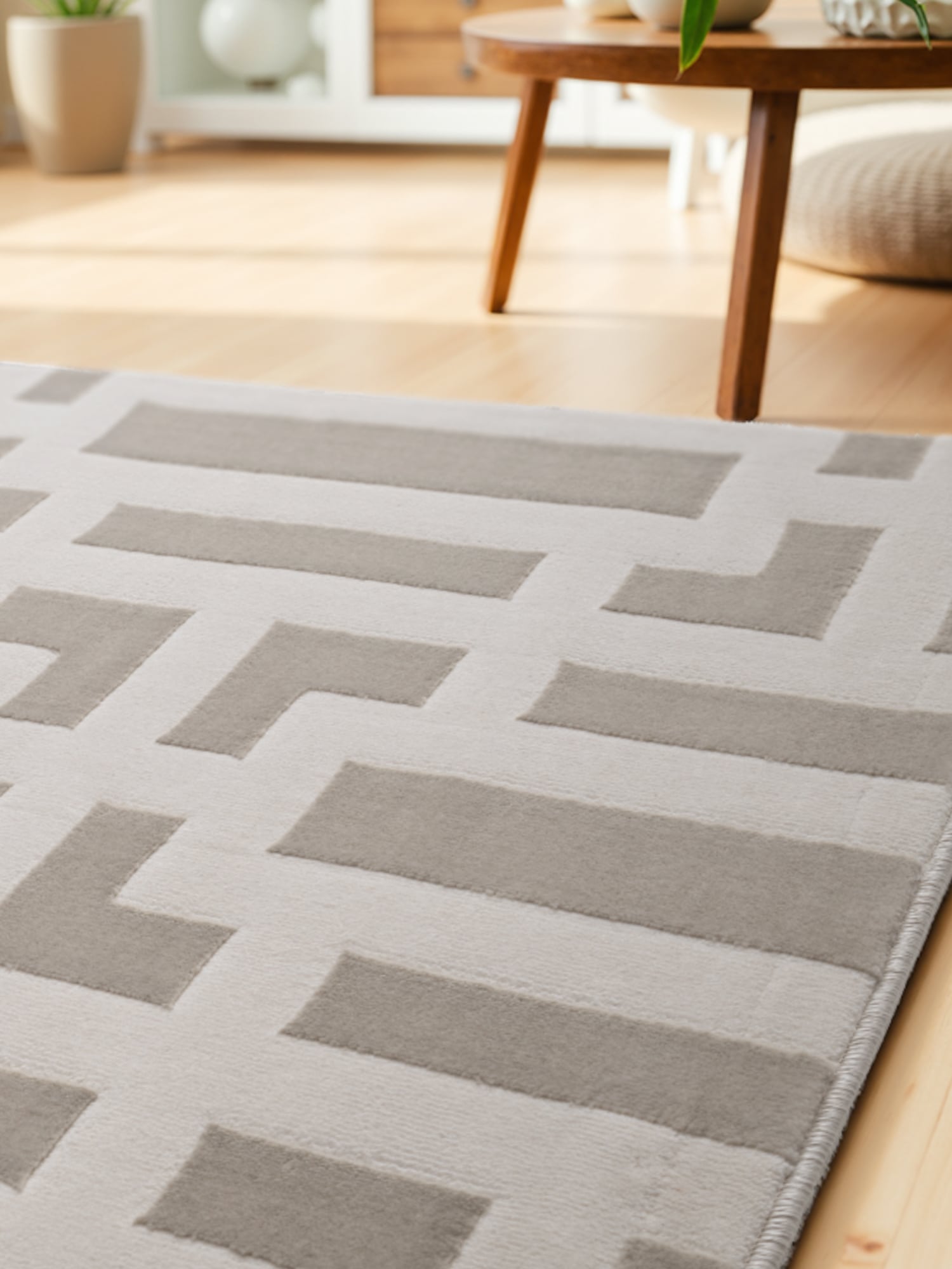 ELLE DECORATION Designteppich »Onyx«, rechteckig, 9 mm Höhe, Wohnzimmer, Schlafzimmer, Läufer, Hoch-Tief Effekt, Flur, Glanz