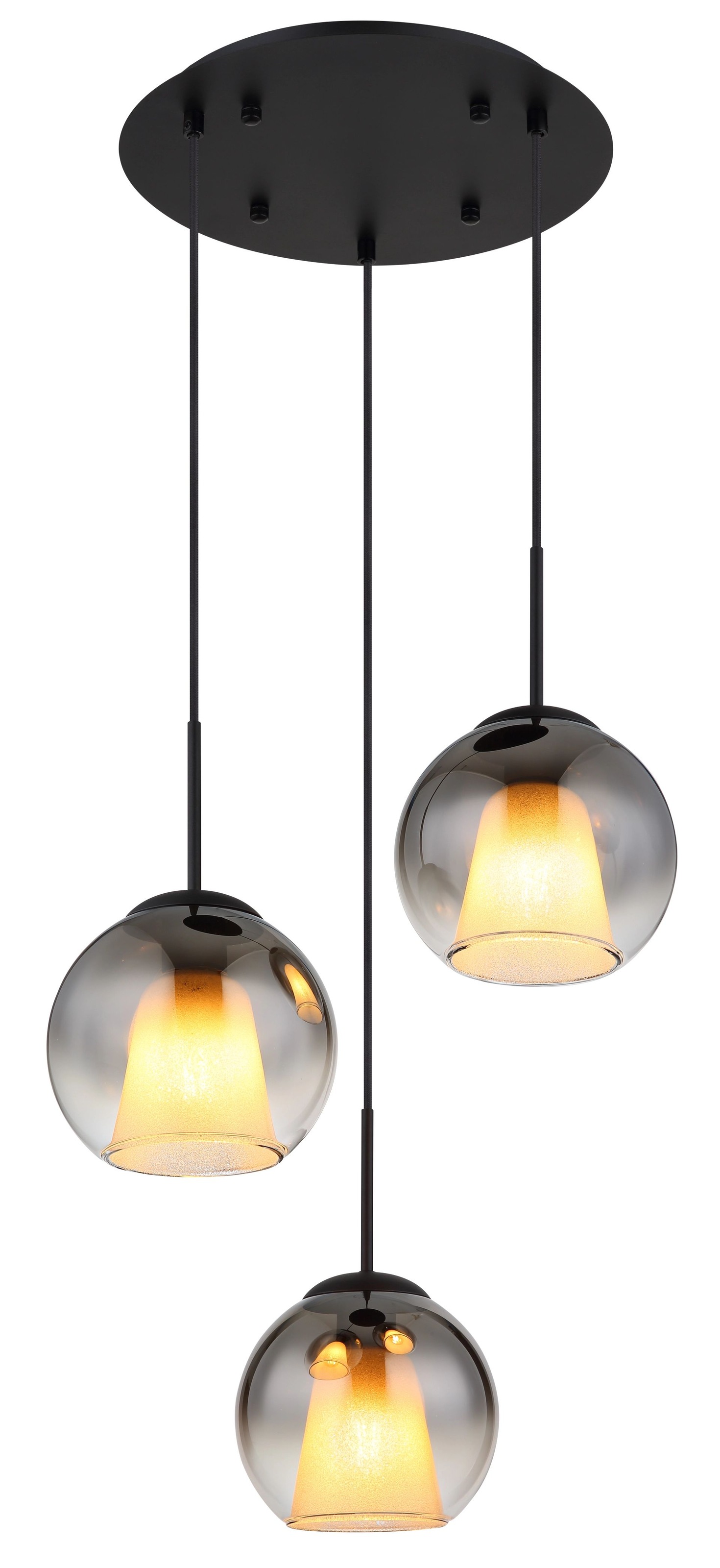 GLOBO LIGHTING LED-Hängeleuchte »BARRY«, 3 flammig, Leuchtmittel E27 | ohne Leuchtmittel, perfekt geeignet für Essbereiche, Wohnzimmer oder über Küchentheken