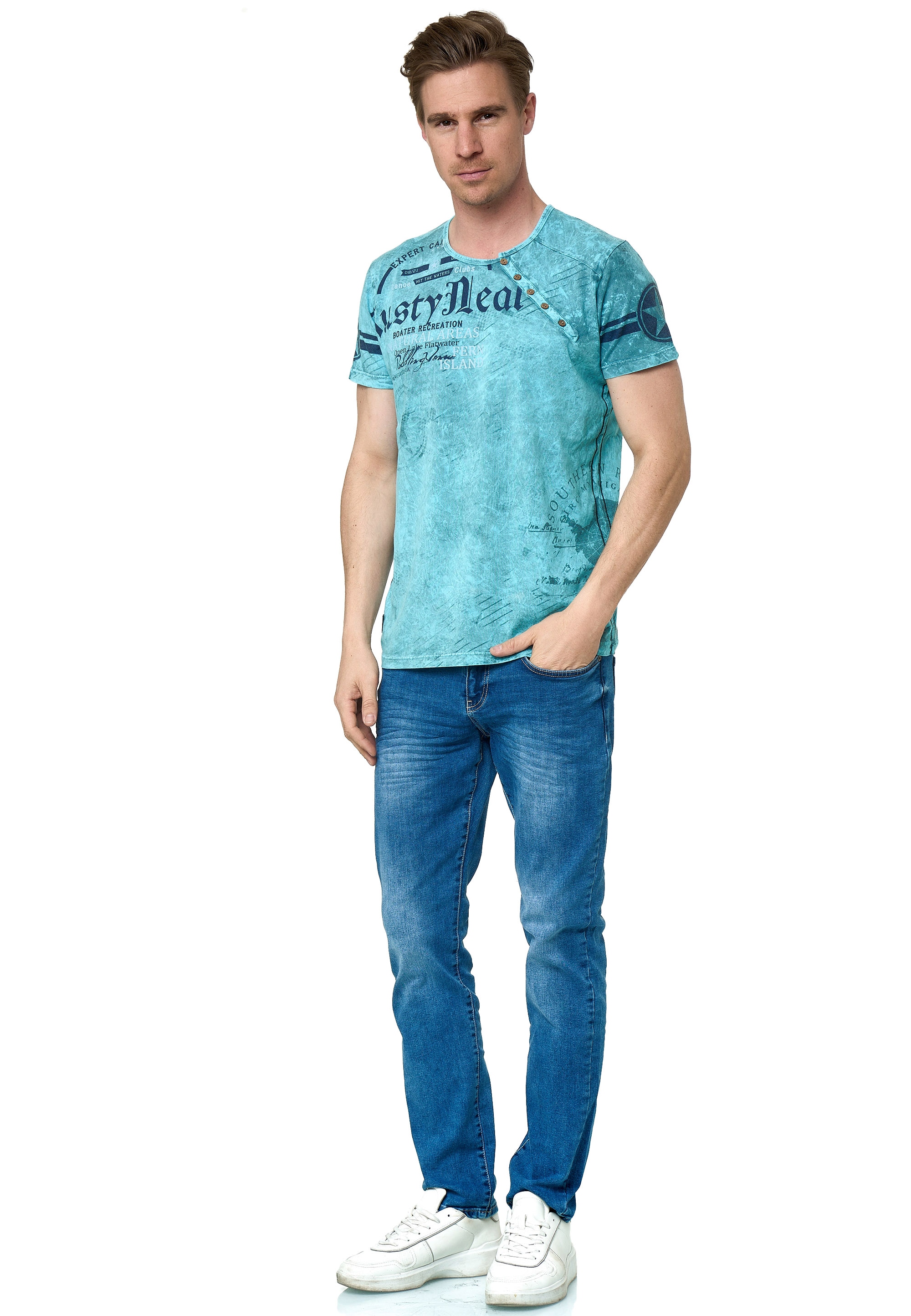 Rusty Neal T-Shirt, mit coolem Logo-Print