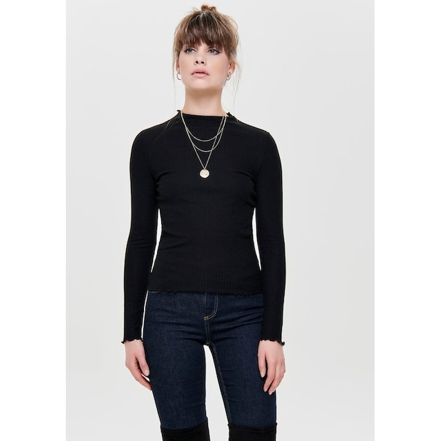 ONLY Langarmshirt »ONLEMMA L/S HIGH NECK TOP« online kaufen | BAUR