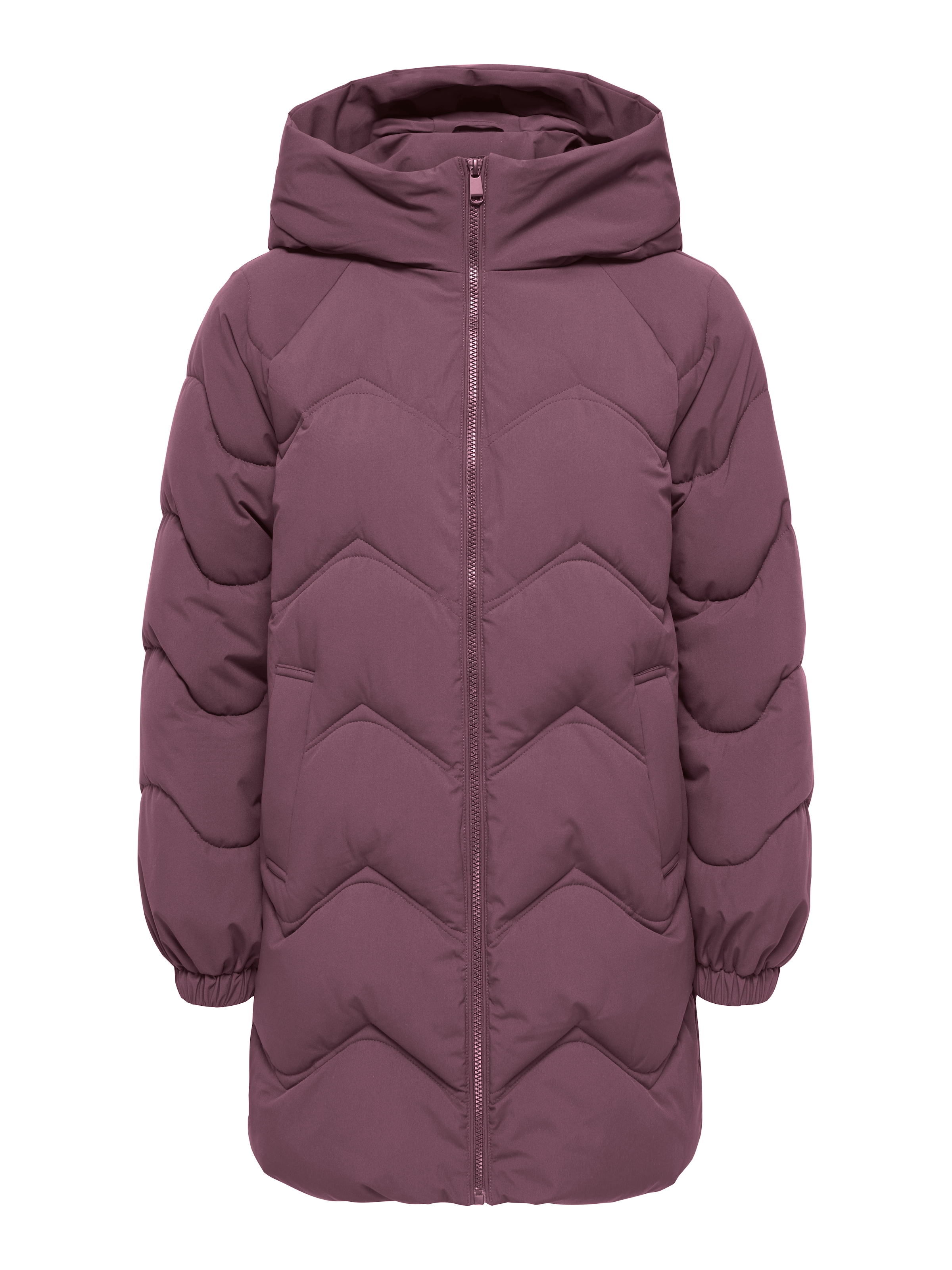 JDY Steppjacke »JDYPOWER LONG HOOD PUFFER OTW HAB« mit Kapuze Kunstfaser