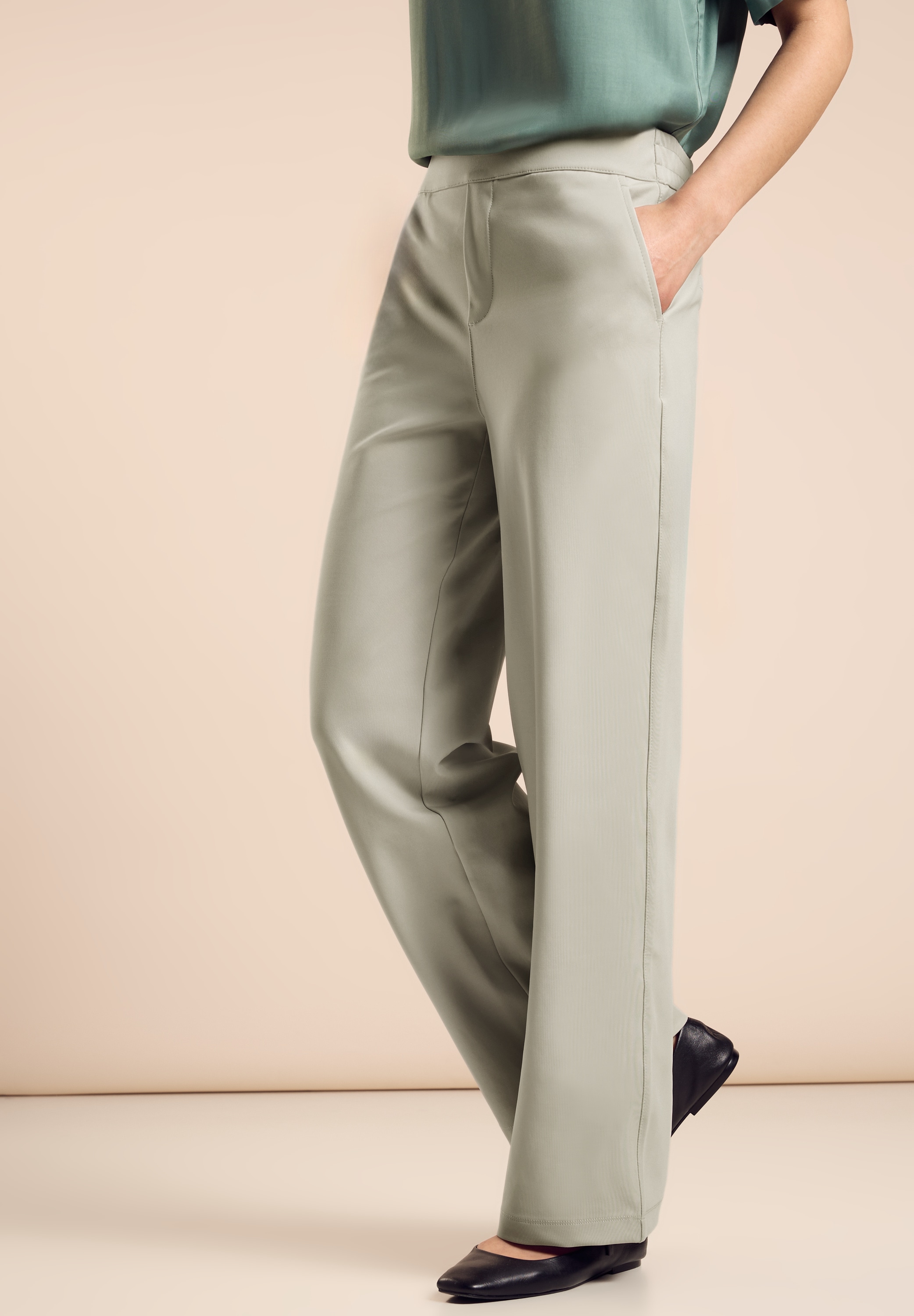 STREET ONE Stoffhose  High Waist