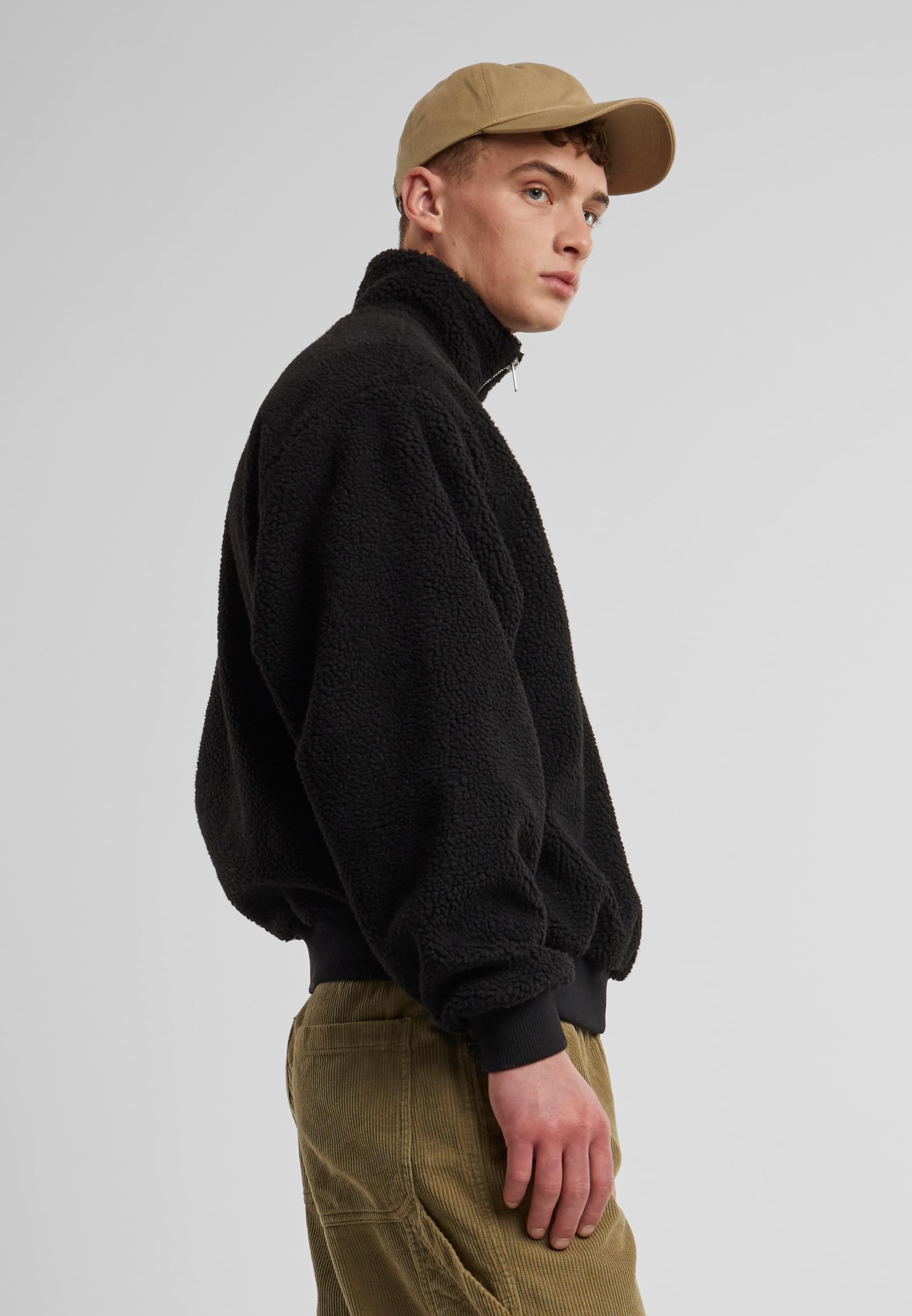 URBAN CLASSICS Kapuzensweatshirt »Urban Classics Oversized Teddy Troyer«, (1 tlg.)