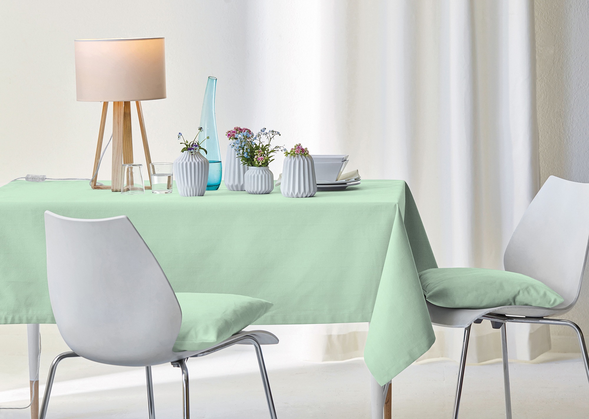 APELT Tischdecke "4362 Rips-Uni" Wasser- und Schmutzabweisend günstig online kaufen