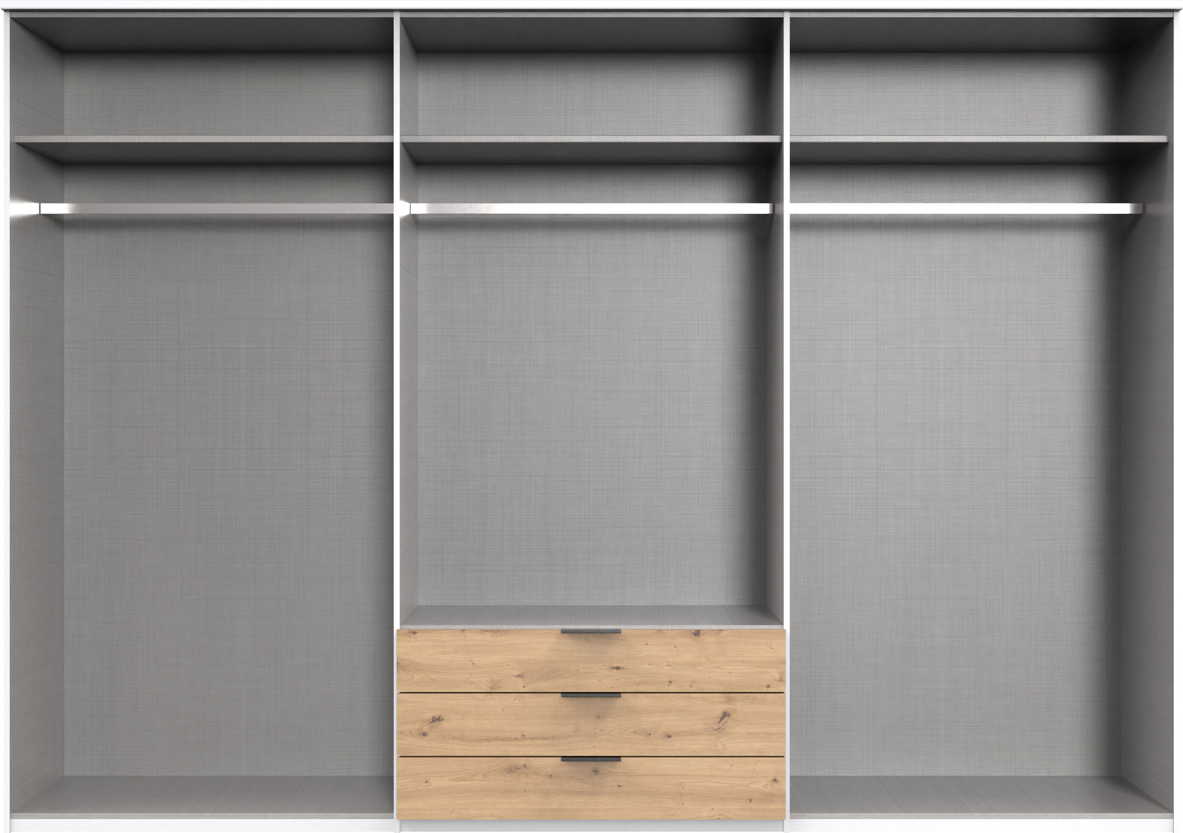 Thumbnail - Wimex Drehtürenschrank "Toscana" Mit attraktiven Griffscheiben in Vollholzoptik, 225 oder 270cm breit