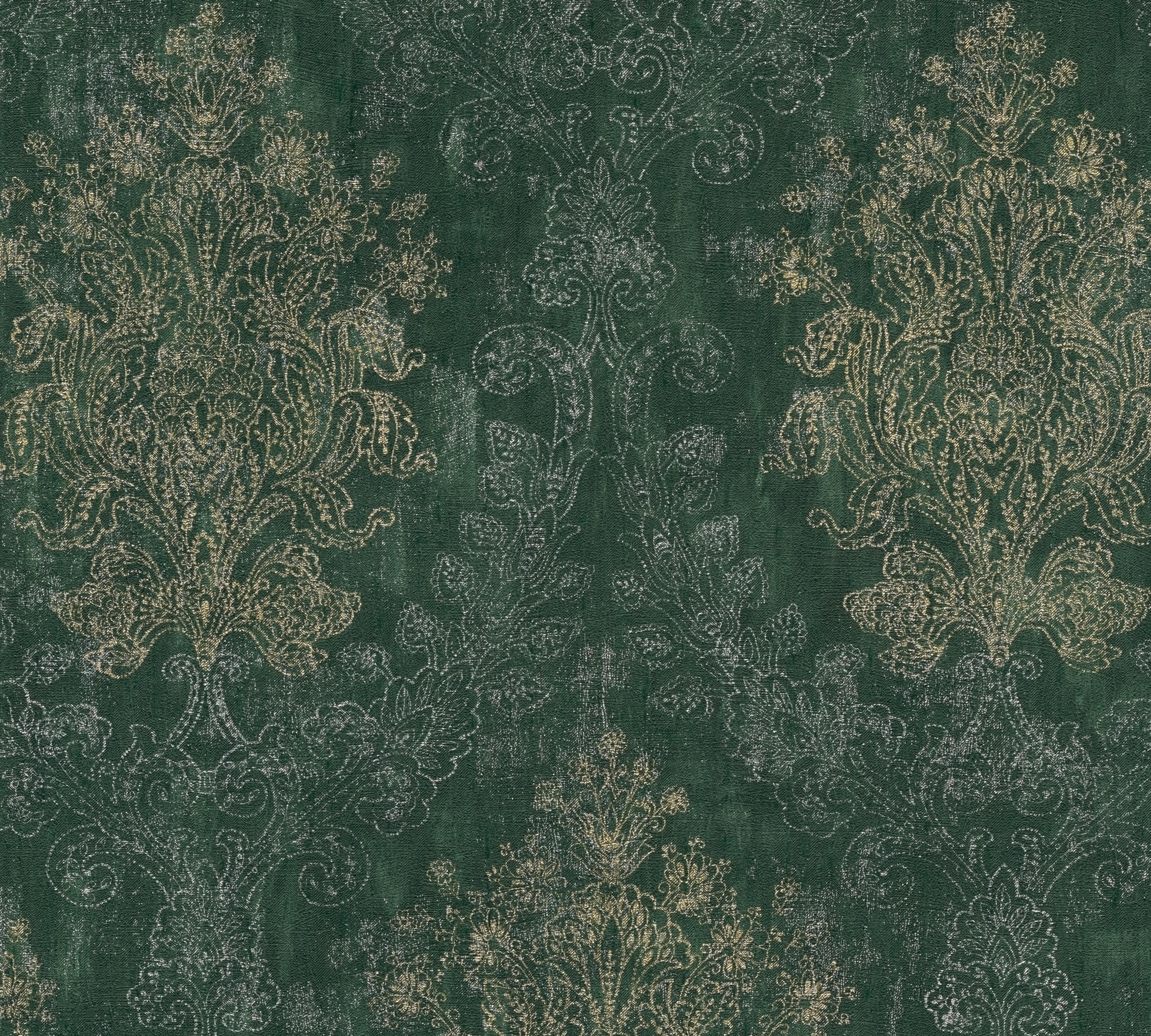 A.S. Création Vliestapete »Trend Spectrum Baroque – Glänzendes Ornament Vliestapete« Barock | metallic | ornamental leicht strukturiert Elegantes Barockornament mit glänzenden Metallic-Akzenten