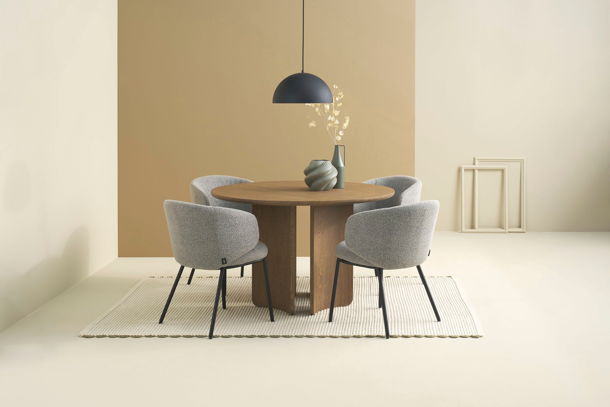 SCHÖNER WOHNEN-Kollektion Esstisch »HARSTAD« 1 Stk. tlg. 120 cm, mit variabel montierbarem Untergestell