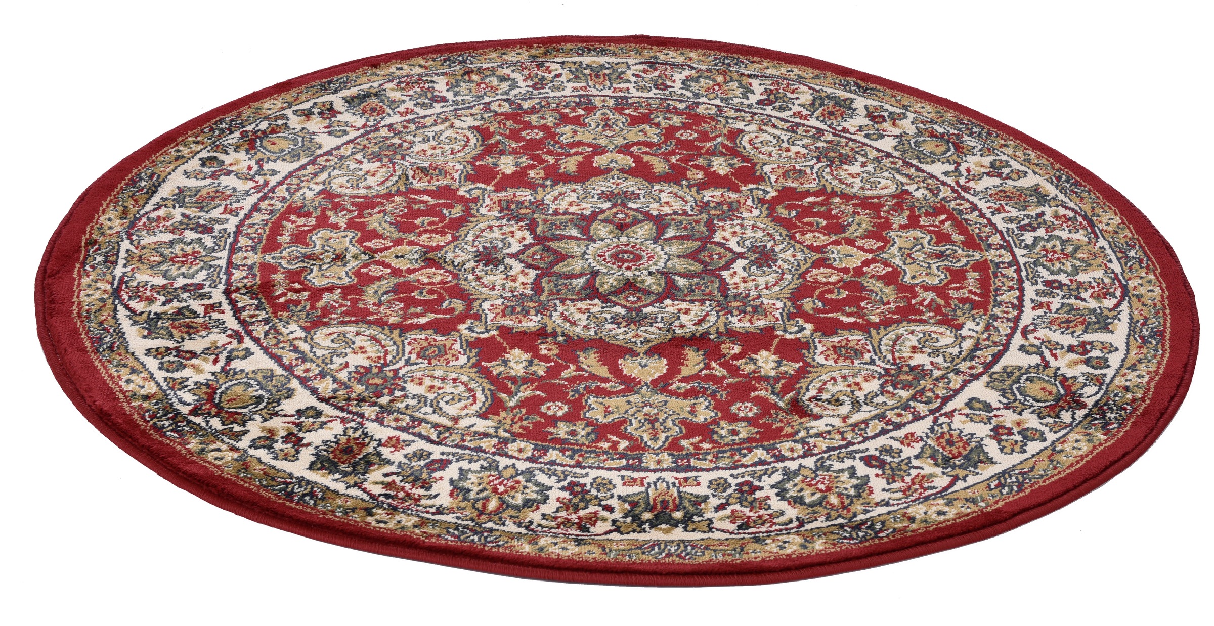 Thumbnail - THEKO Teppich "Hamadan 359" rund 10 mm Höhe Kurzflor, Orient-Optik