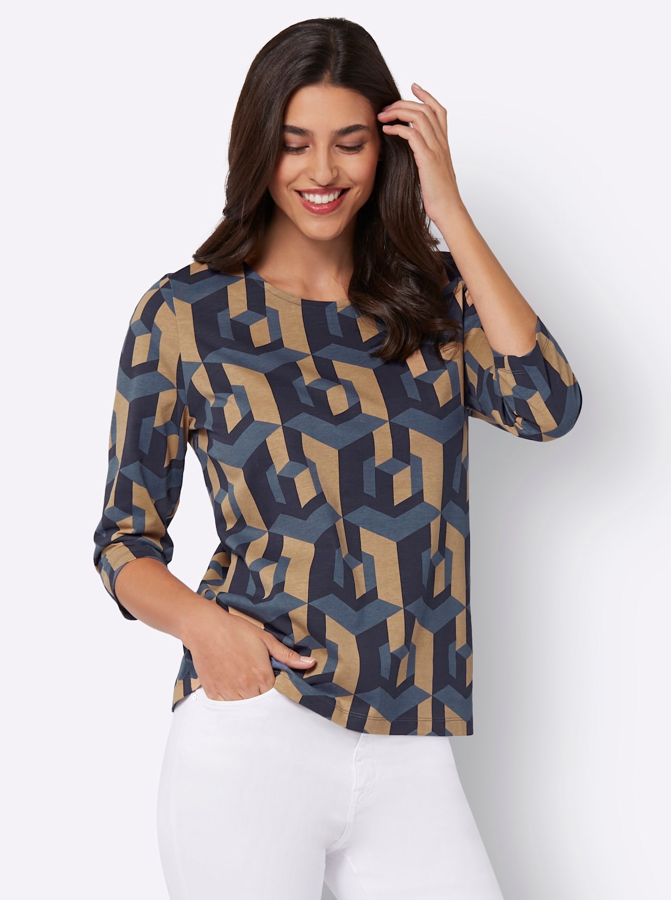 Classic Basics Rundhalsshirt »3/4-Arm-Shirt«, (1 tlg.)