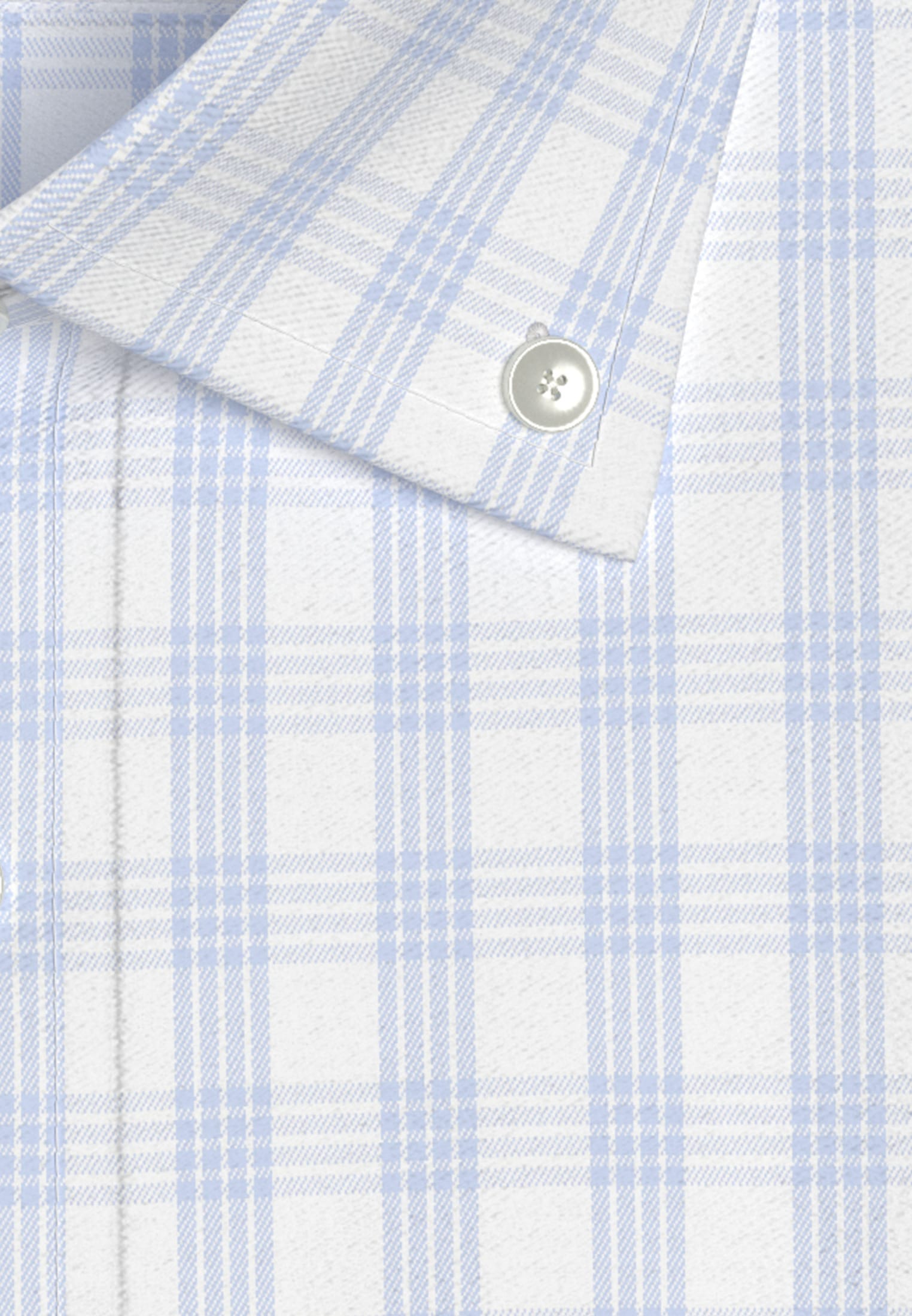 seidensticker Businesshemd »Comfort«, Comfort Kurzarm Button-Down-Kragen Karo