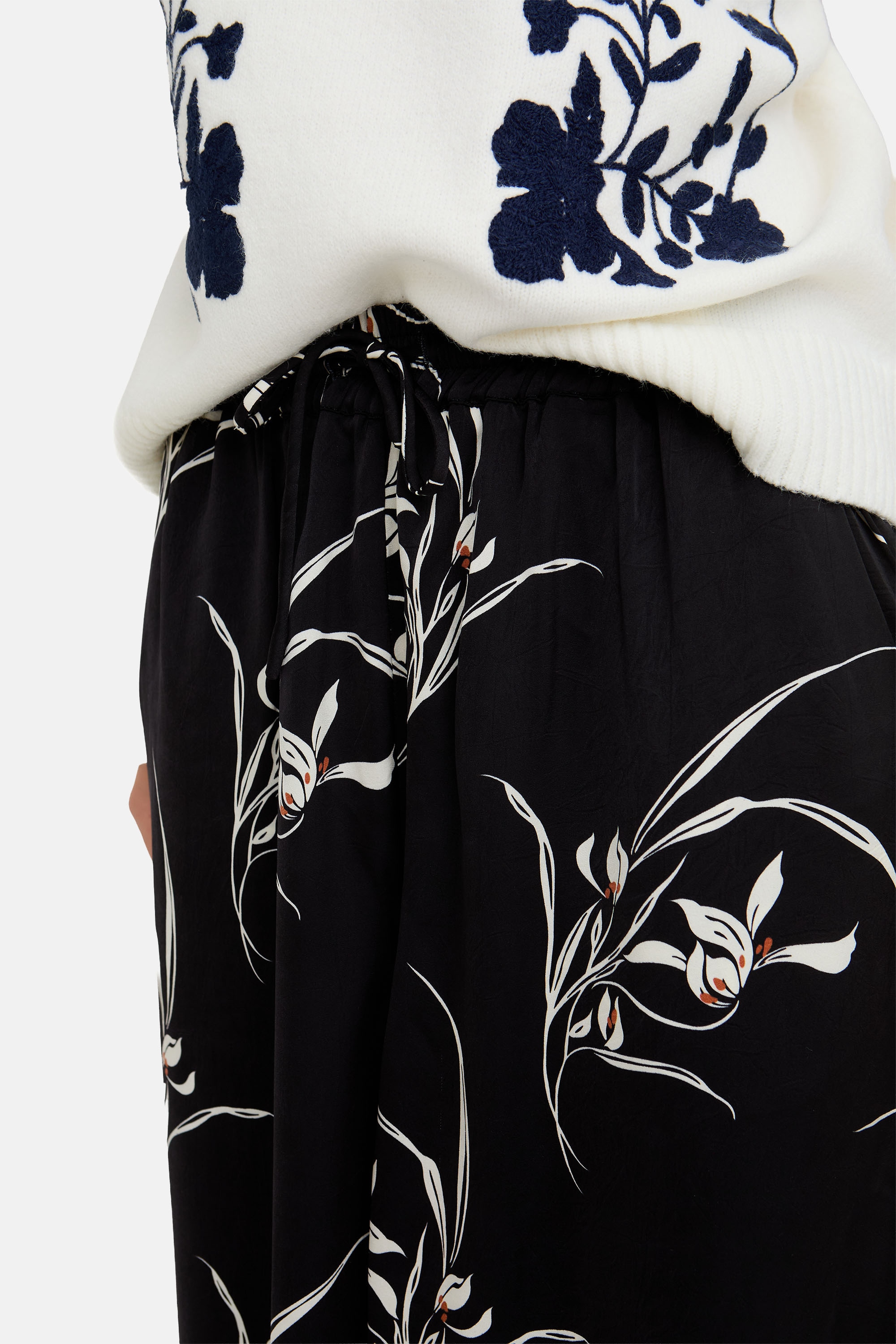 Lily and Lionel Jerseyhose »Lillibet Wide Leg Large Floral Print Trouser Damen«