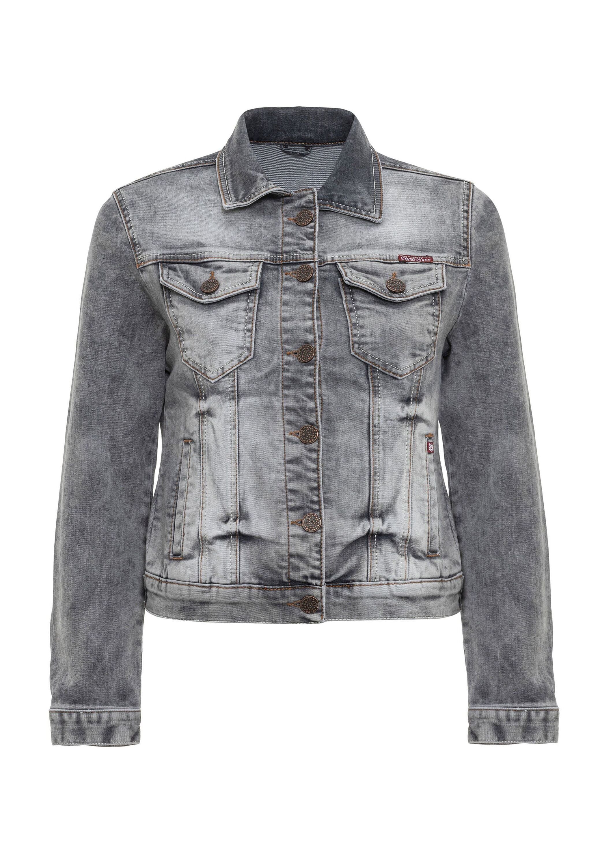 Cipo & Baxx Jeansjacke »Jeansjacke«, ohne Kapuze, Mit praktischen Brusttaschen, WJ212