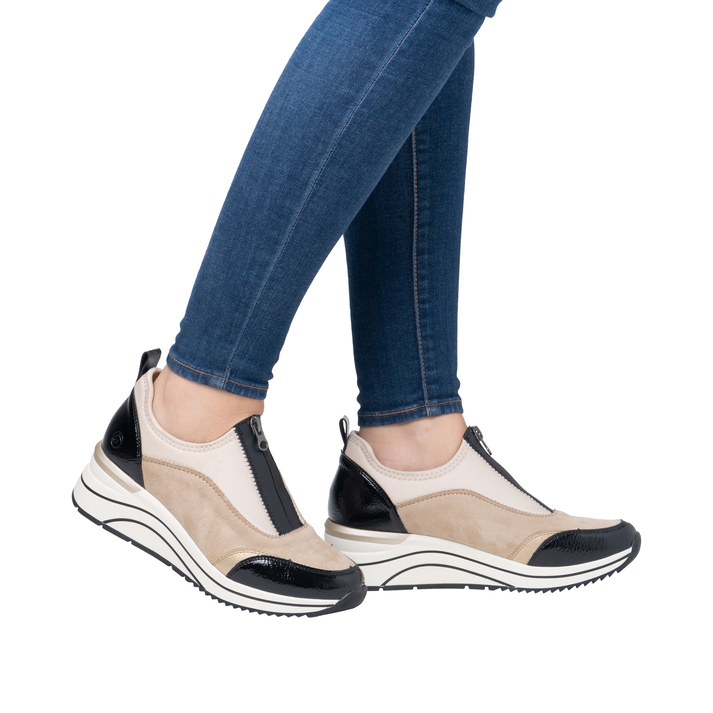 Remonte Slip-On Sneaker »Elisabeth Hurley-Collection«, Keilsneaker, Slipper, Schlupfschuh, Freizeitschuh, vegan