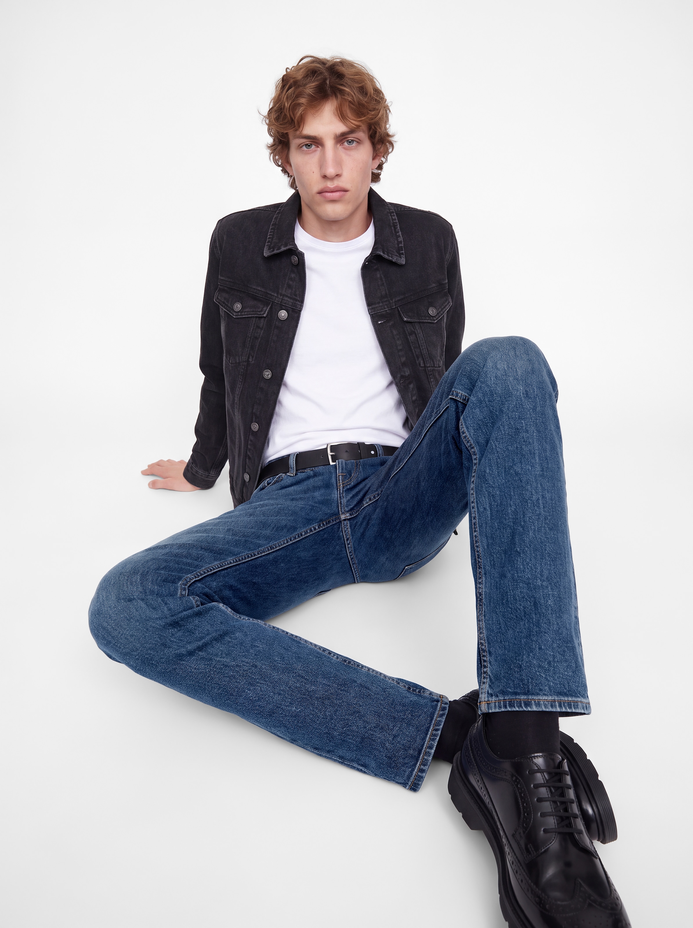 Jack & Jones Regular-fit-Jeans »JJICLARK JJFELIX AM 281« Baumwollmischung, regular fit