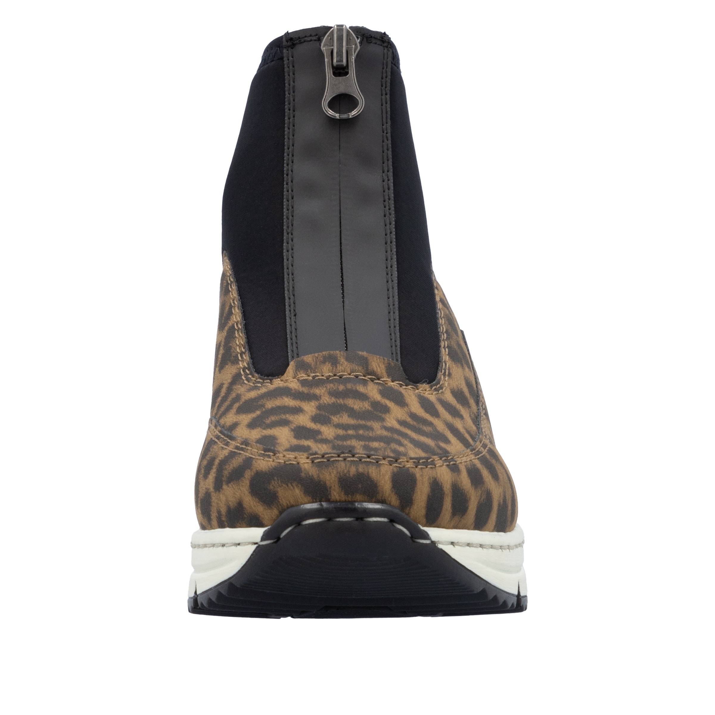 Rieker Schlupfboots, Stiefelette, High Top Sneaker mit Reißverschluss auf der Vorderseite