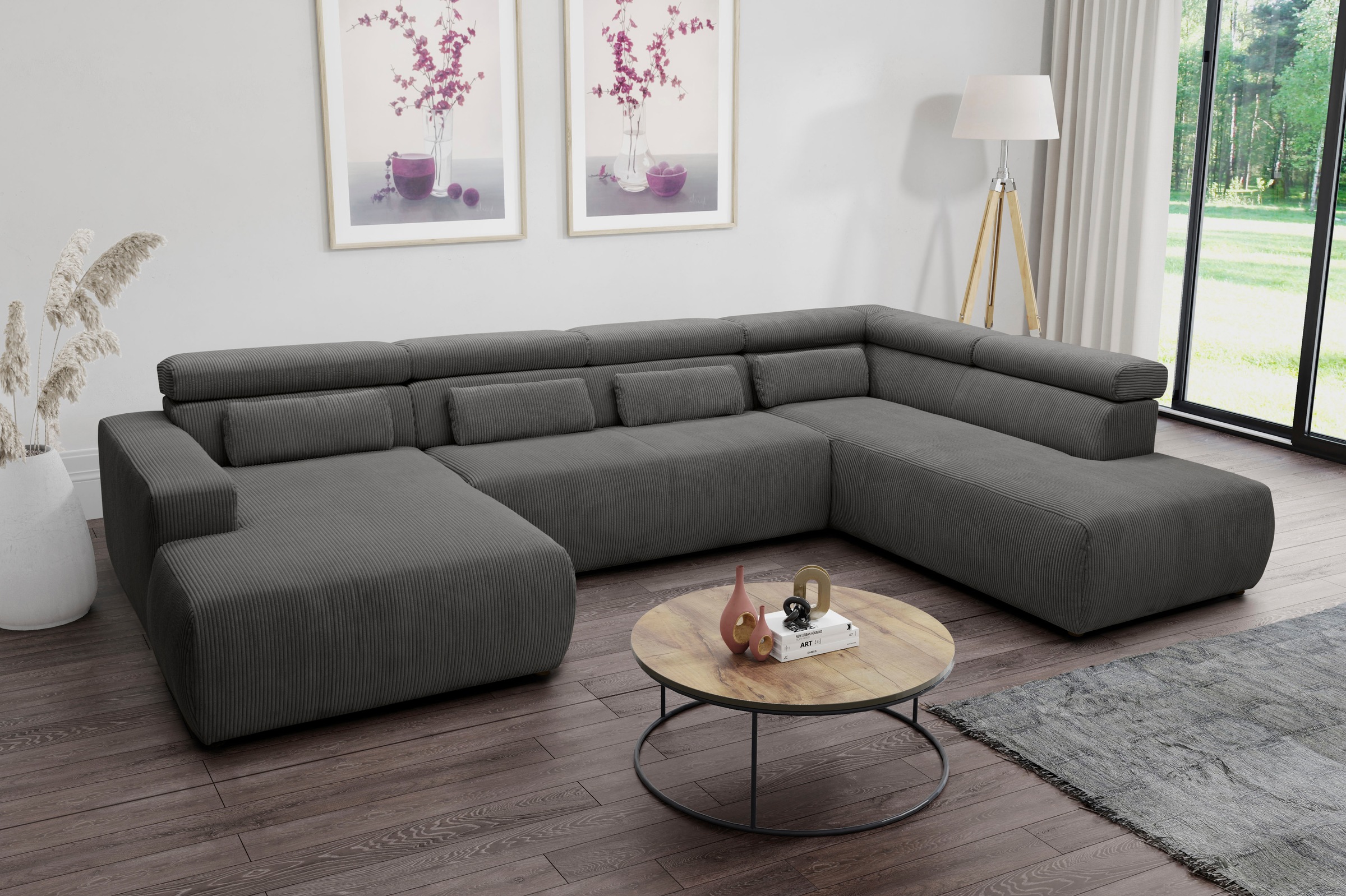 DOMO collection Wohnlandschaft "Brandon, whlw. mit Sitztiefenverstellung, w günstig online kaufen