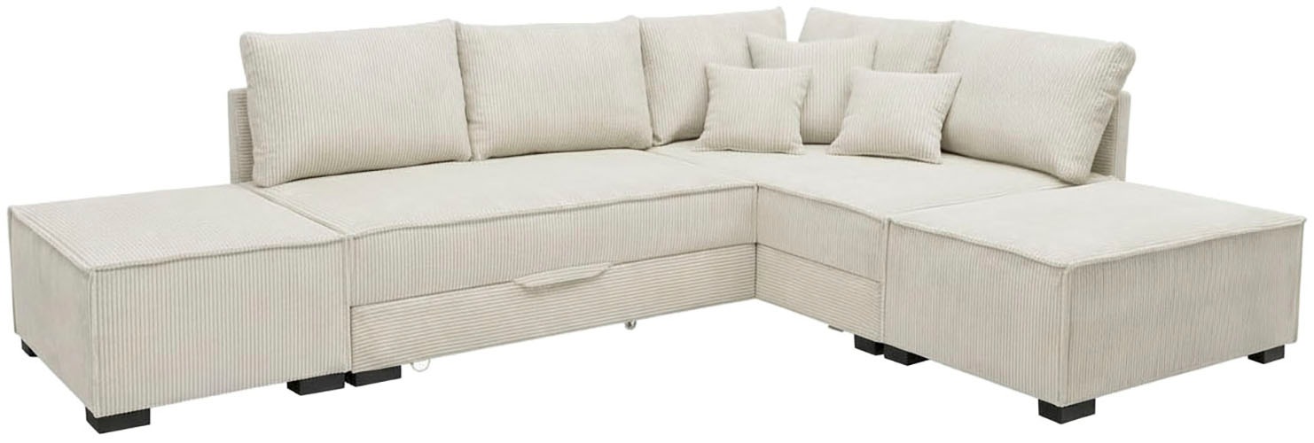 Home affaire Ecksofa "Night & Day L-Form, Breite 316 cm mit Dauer-Schlaffun günstig online kaufen