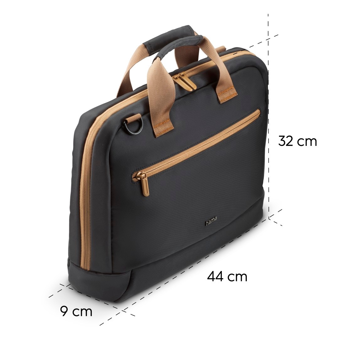 Hama Laptoptasche »Laptoptasche 15,6“ – 16,2“ (leicht, gepolstert, wasserfest, 2 Fächer)«, Nachhaltig, recycled