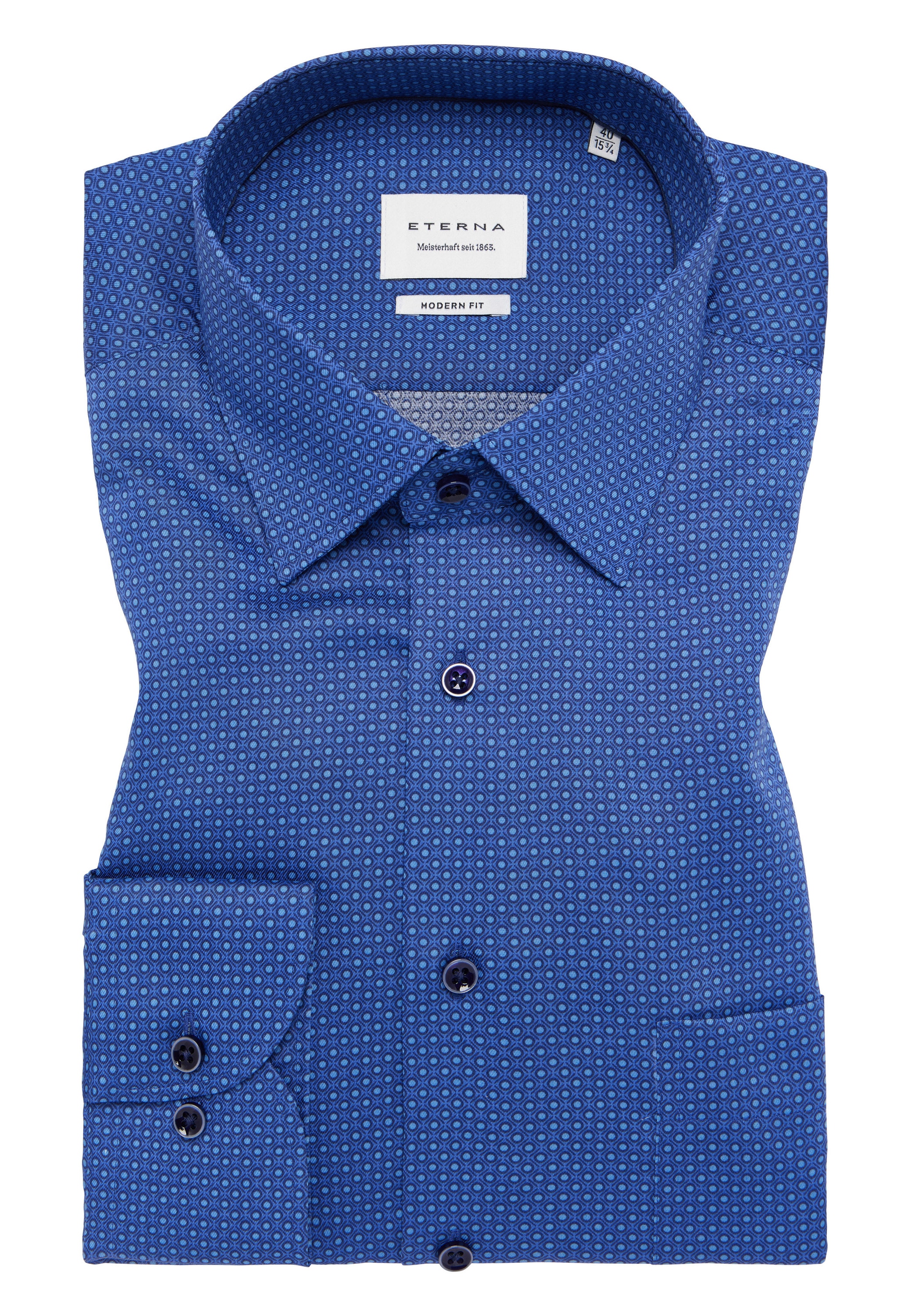 Eterna Langarmhemd »MODERN FIT«, NON IRON (bügelfrei)