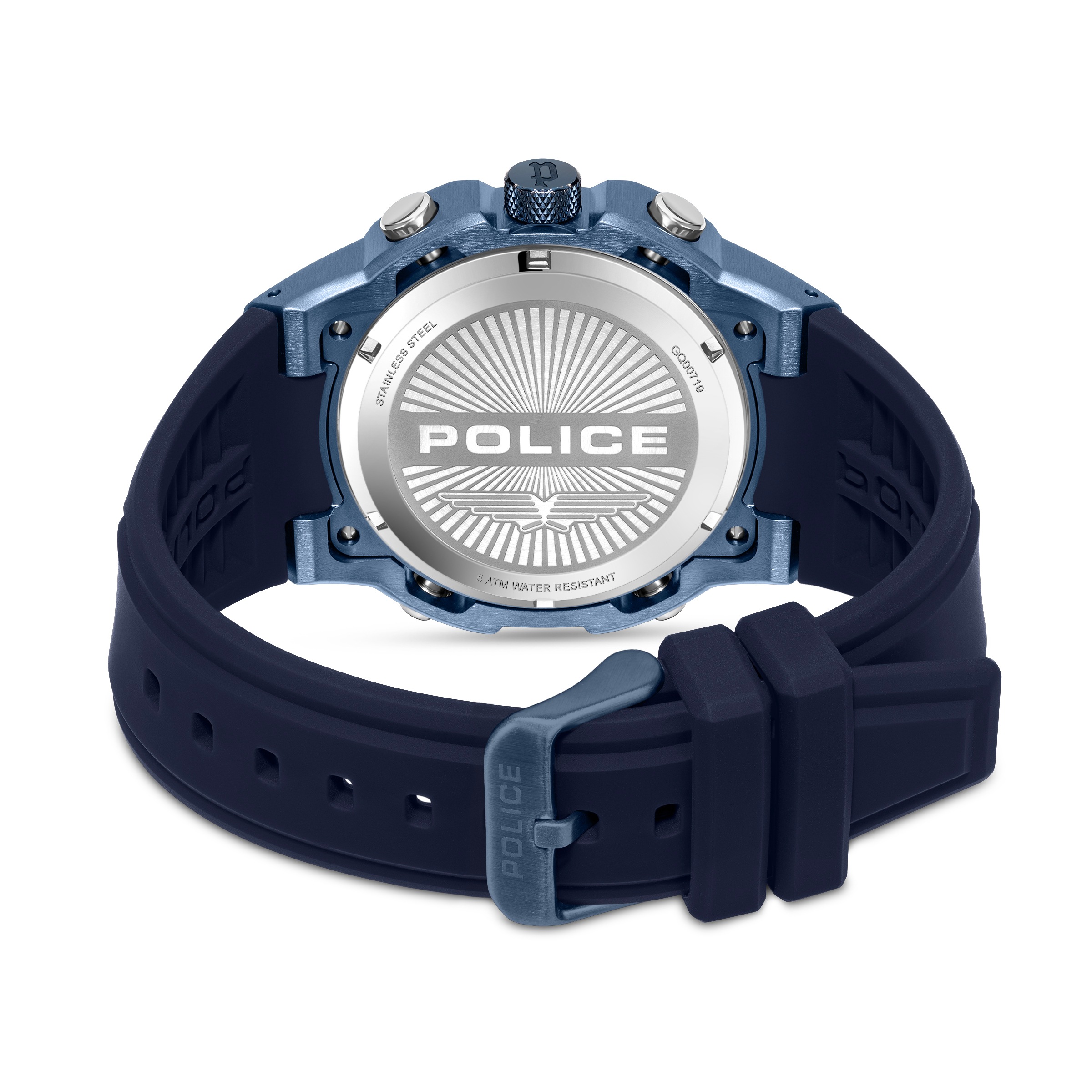 Police Quarzuhr »Challenger« Armbanduhr, Herrenuhr, Silikonarmband, analog, Tag, Wochentag